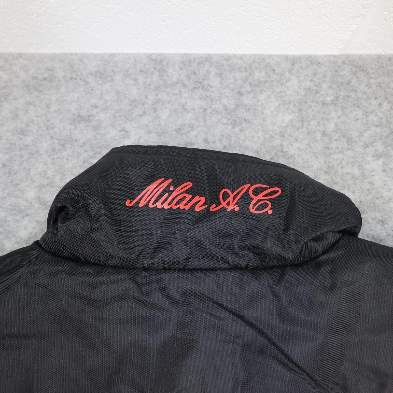 Vintage AC Milan Jacket Mens Medium Black Grey 2000 2001 Adidas Opel Bench Coat photo 14