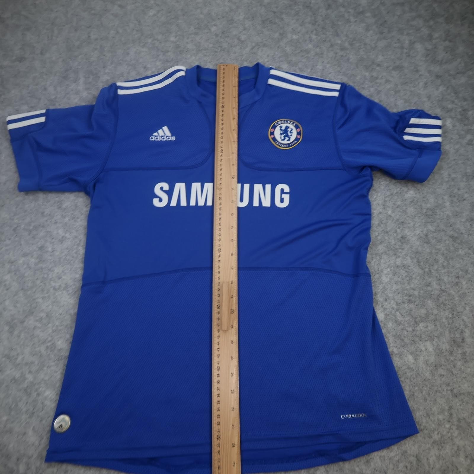 Chelsea Shirt Mens Large Blue Home 2009 2010 Adidas Samsung Drogba 11 photo 14