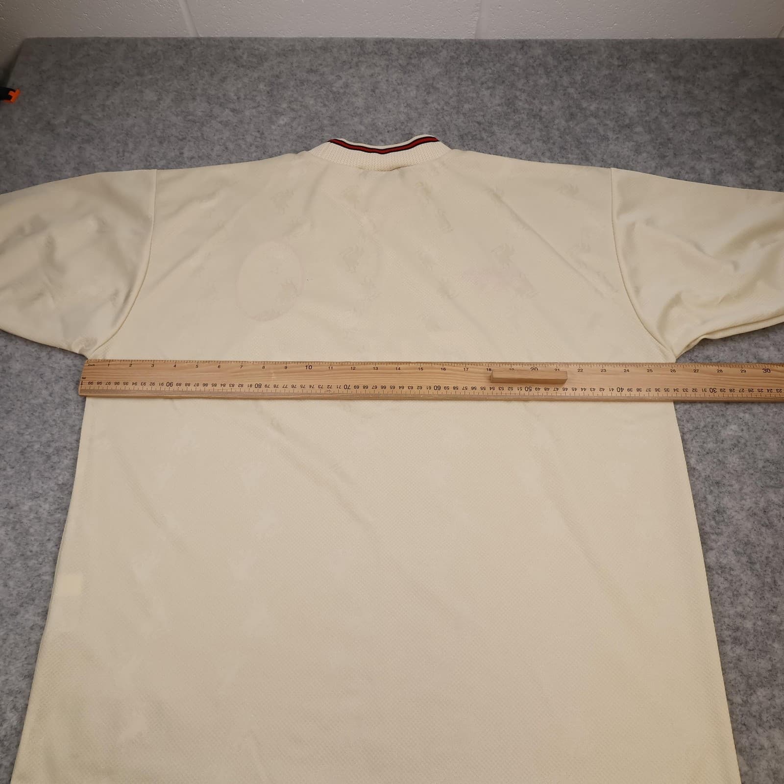 Vintage Liverpool Away Shirt Mens 2XL Beige 1996 1997 Reebok Soccer Jersey photo 12