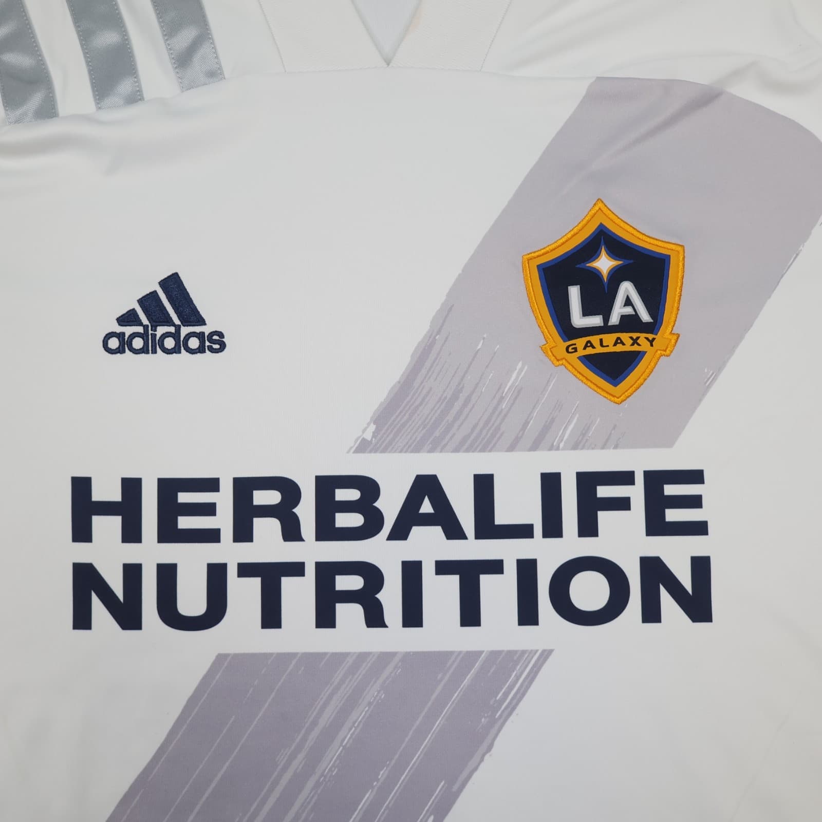 LA Galaxy Football Shirt 2XL White Home Kit 2020 2021 Adidas Jersey MLS XXL photo 4