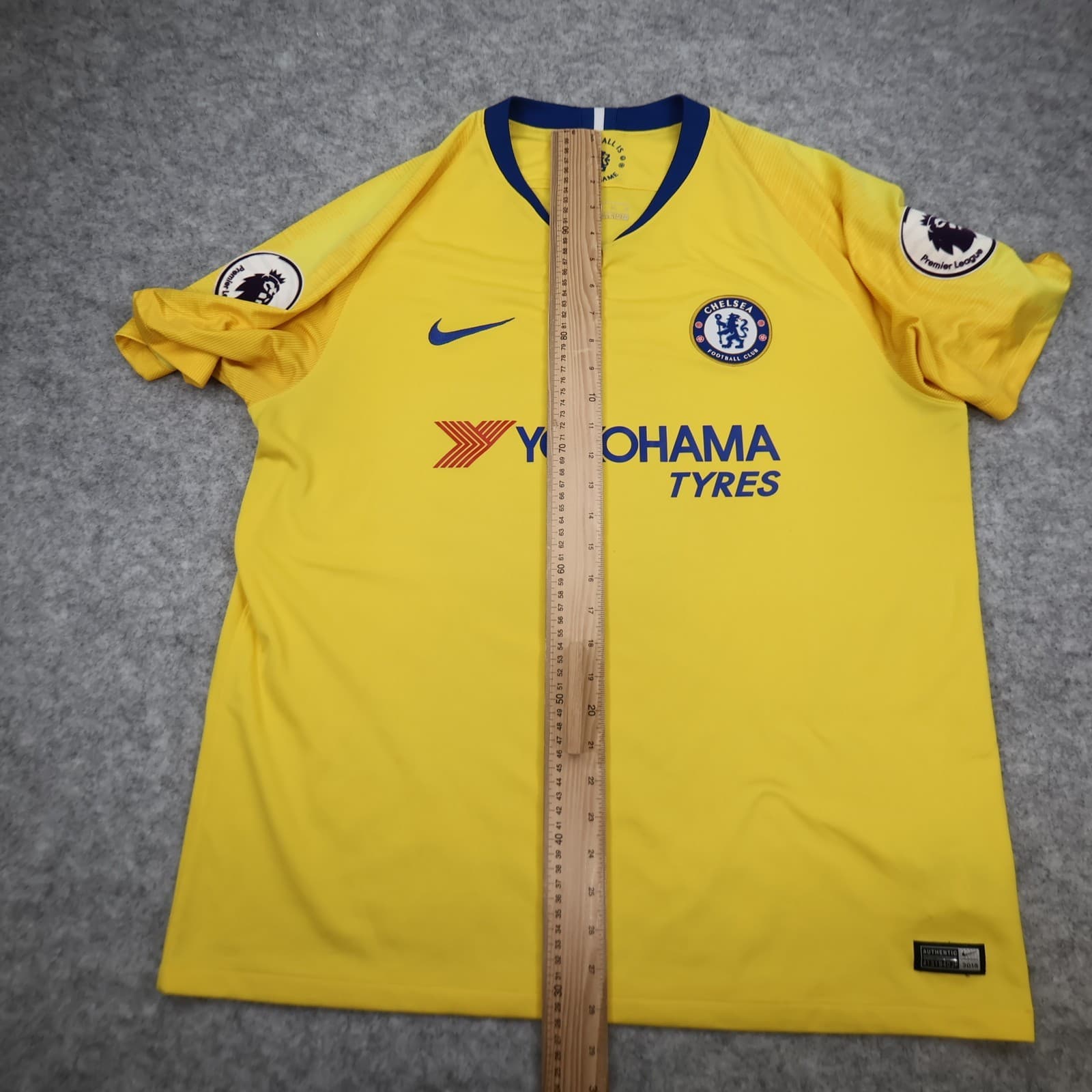 Chelsea Shirt Extra Large Yellow Away Kit 2018 2019 Nike Jersey Eden Hazard 10 photo 16