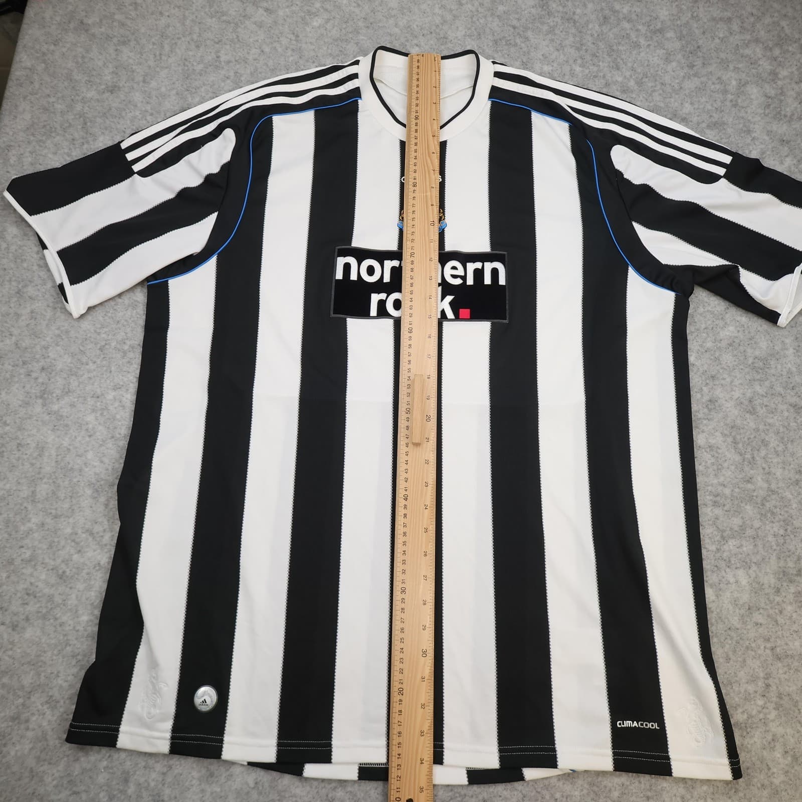 Newcastle United Shirt Mens 3XL Black Home 2009 2010 Football Adidas Jersey photo 11