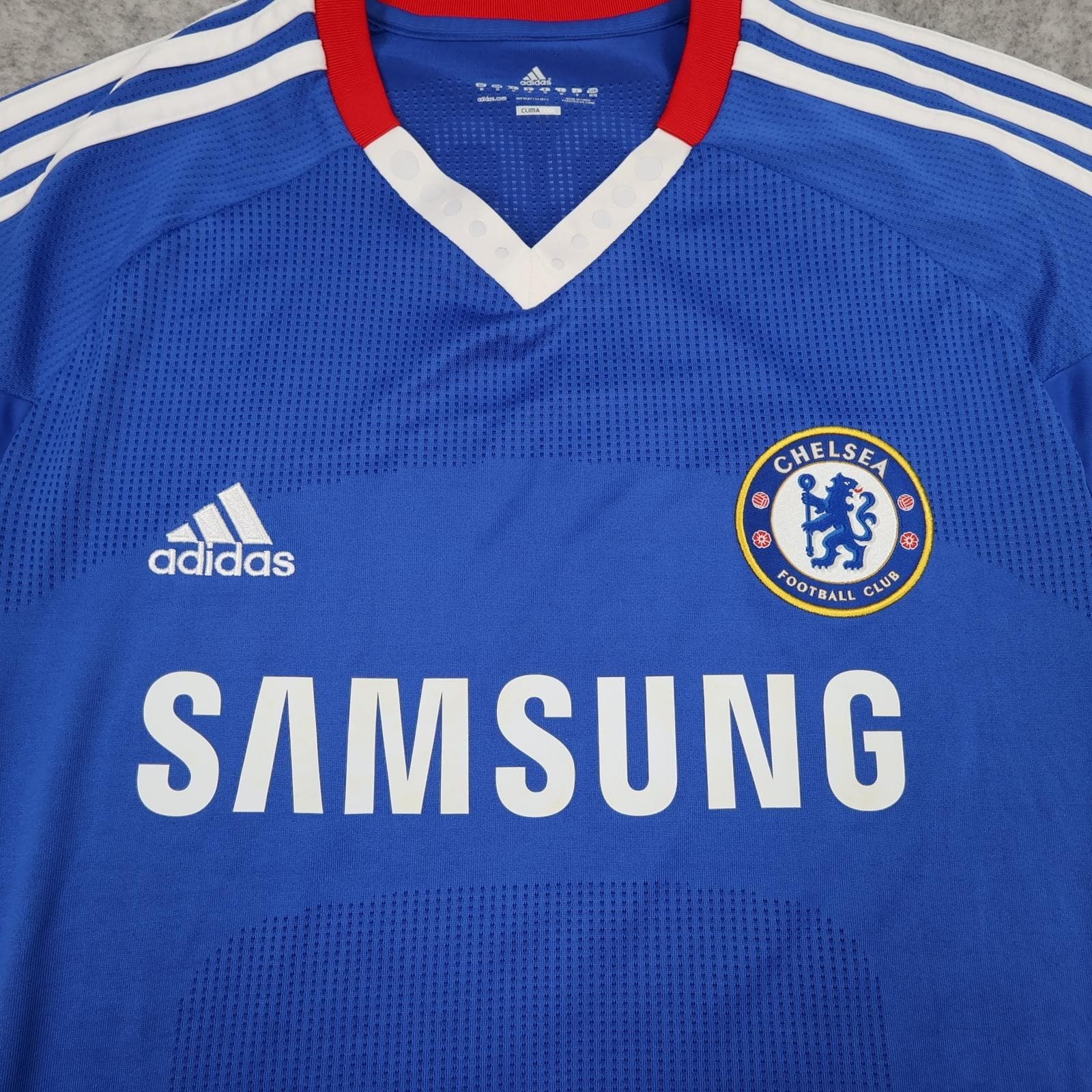Chelsea Shirt Mens Large Blue Home 2010 2011 Football Adidas Samsung Drogba 11 photo 3