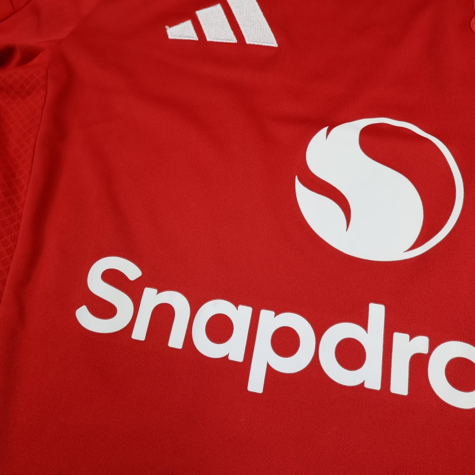 Manchester United Shirt Mens Small Red Home 2024 2025 Football Adidas Jersey photo 6