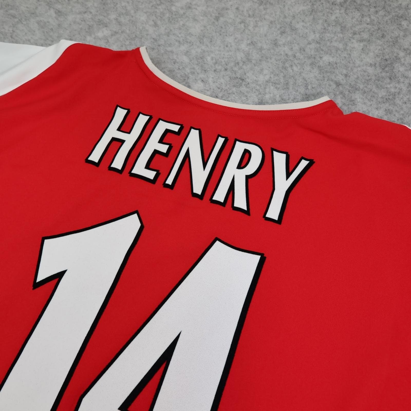 Vintage Arsenal Shirt Mens 2XL Red Home EPL Football Nike Henry 14 O2 Jersey photo 7