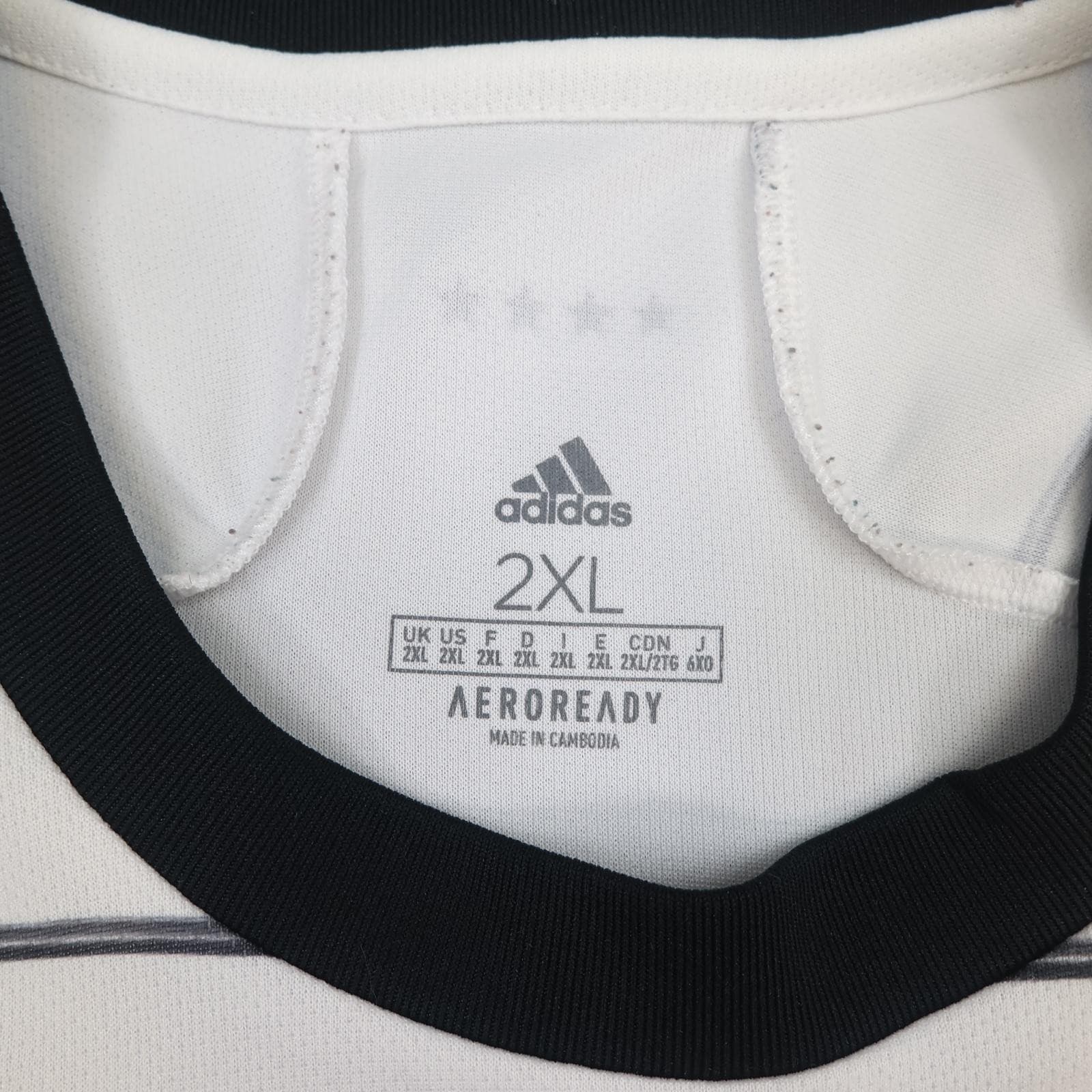 Germany Home Shirt Mens 2XL White 2020 2021 Football Adidas AEROREADY Jersey photo 6