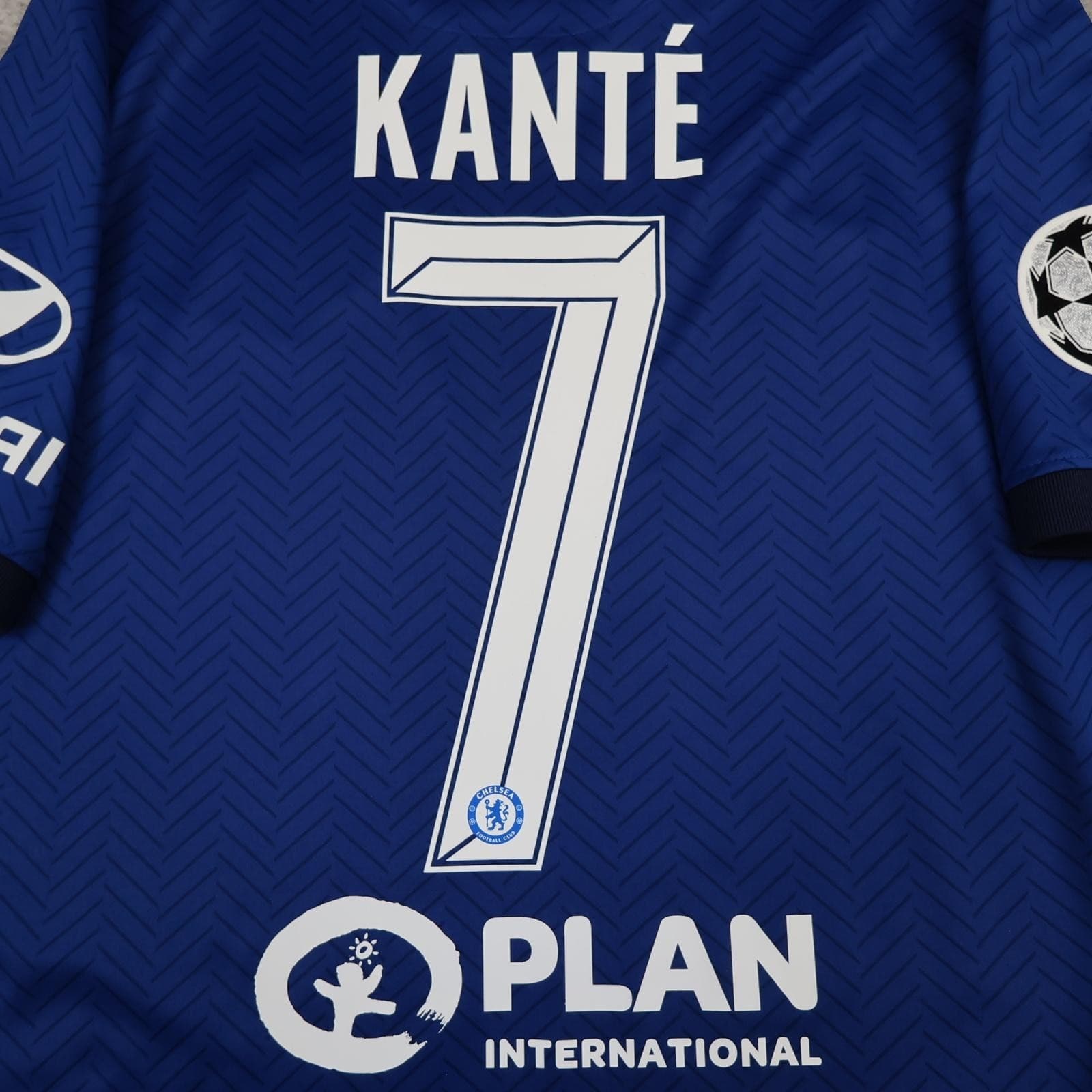 Chelsea Shirt Mens Medium Blue Home 2020 2021 Football Nike Kante 7 UCL Final photo 2