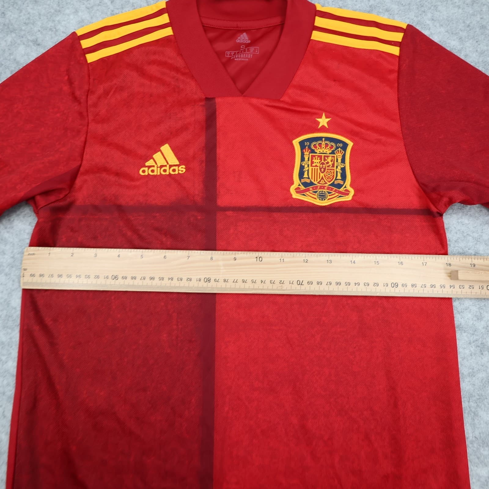 Spain Football Shirt Small Red Home Kit 2020 2021 España Soccer Jersey photo 11