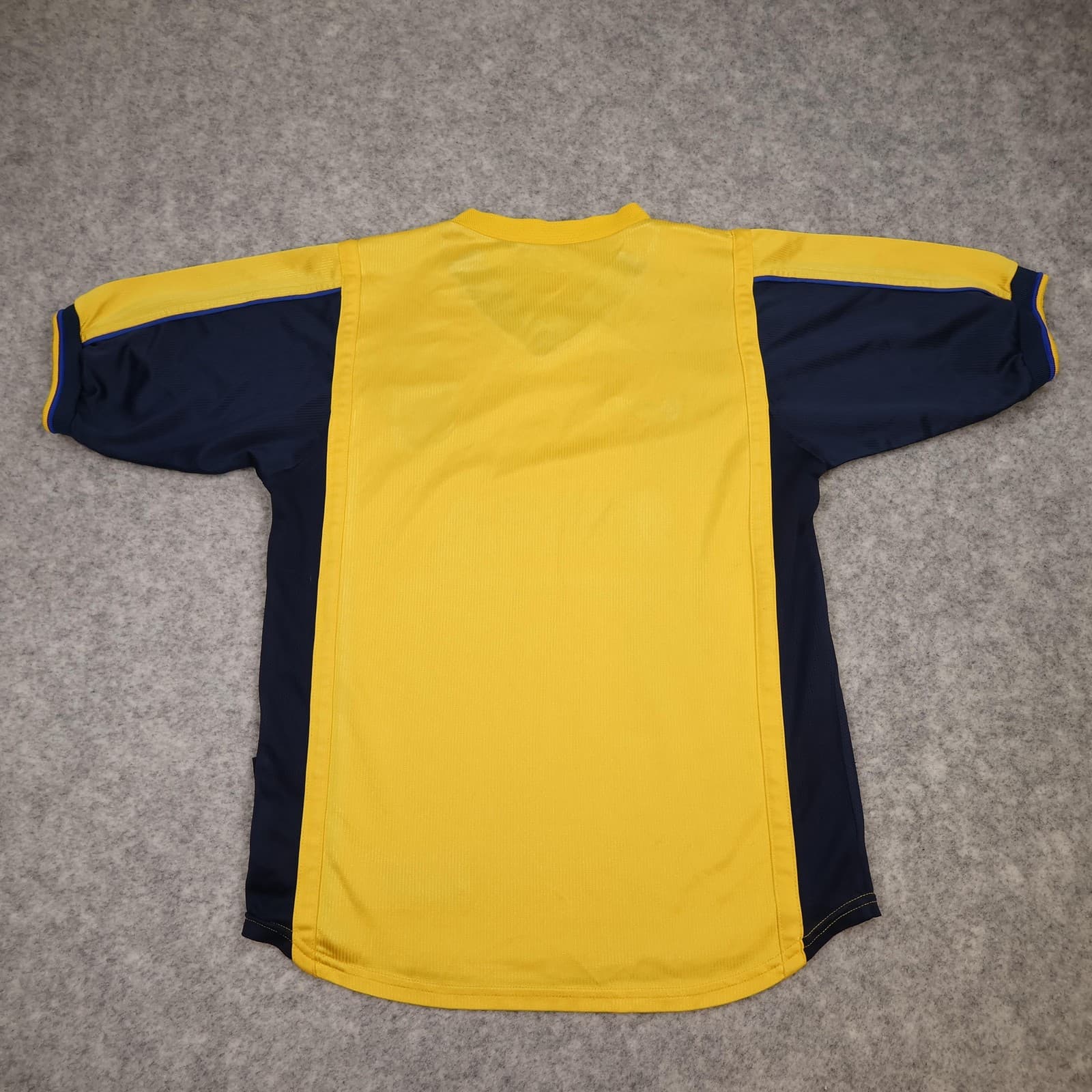 Vintage Arsenal Shirt Kids Large Yellow Away 2000 2002 Sega Jersey Nike photo 2