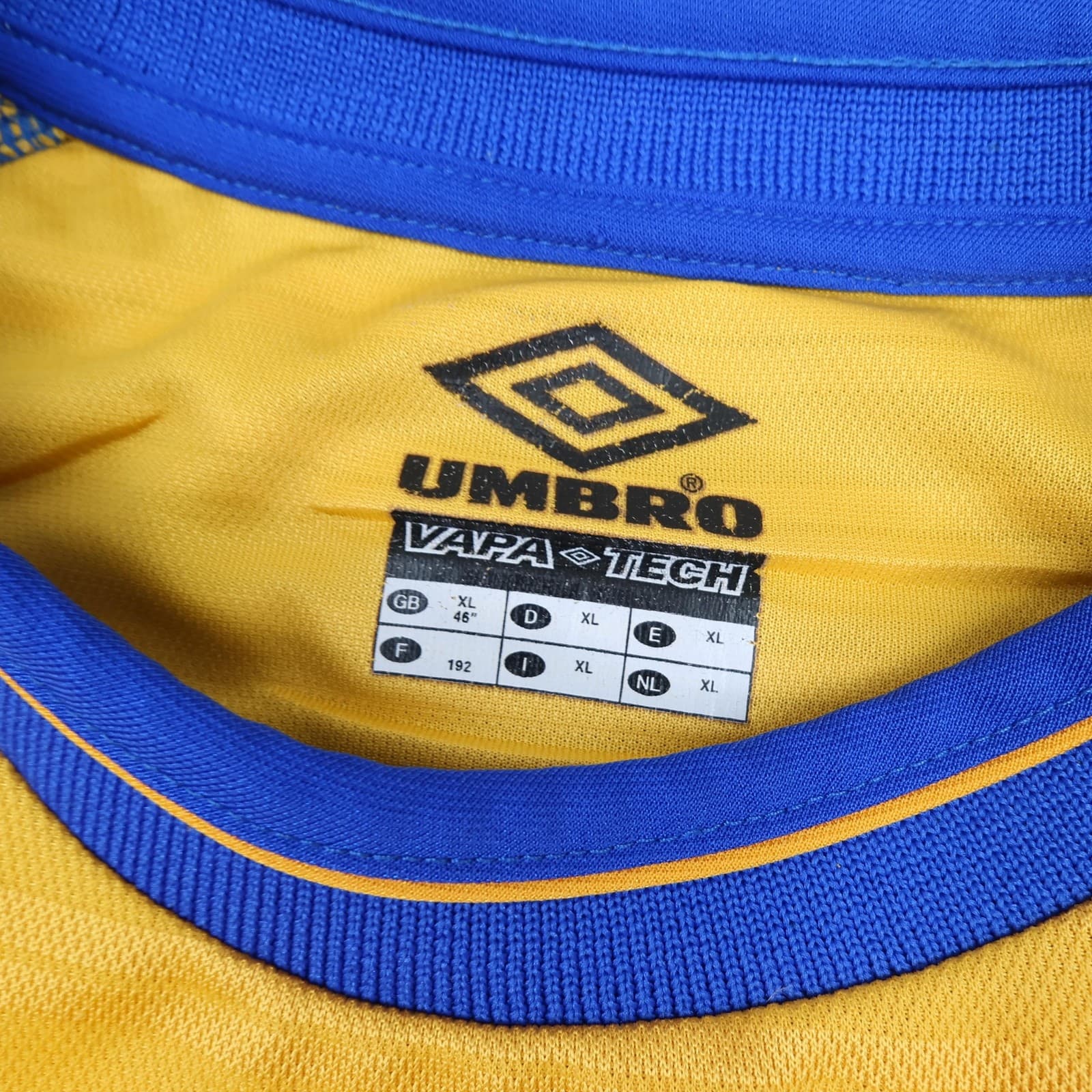 Vintage Chelsea Shirt Mens XL Yellow Away Umbro Zola 2000 2001 Soccer Jersey photo 6