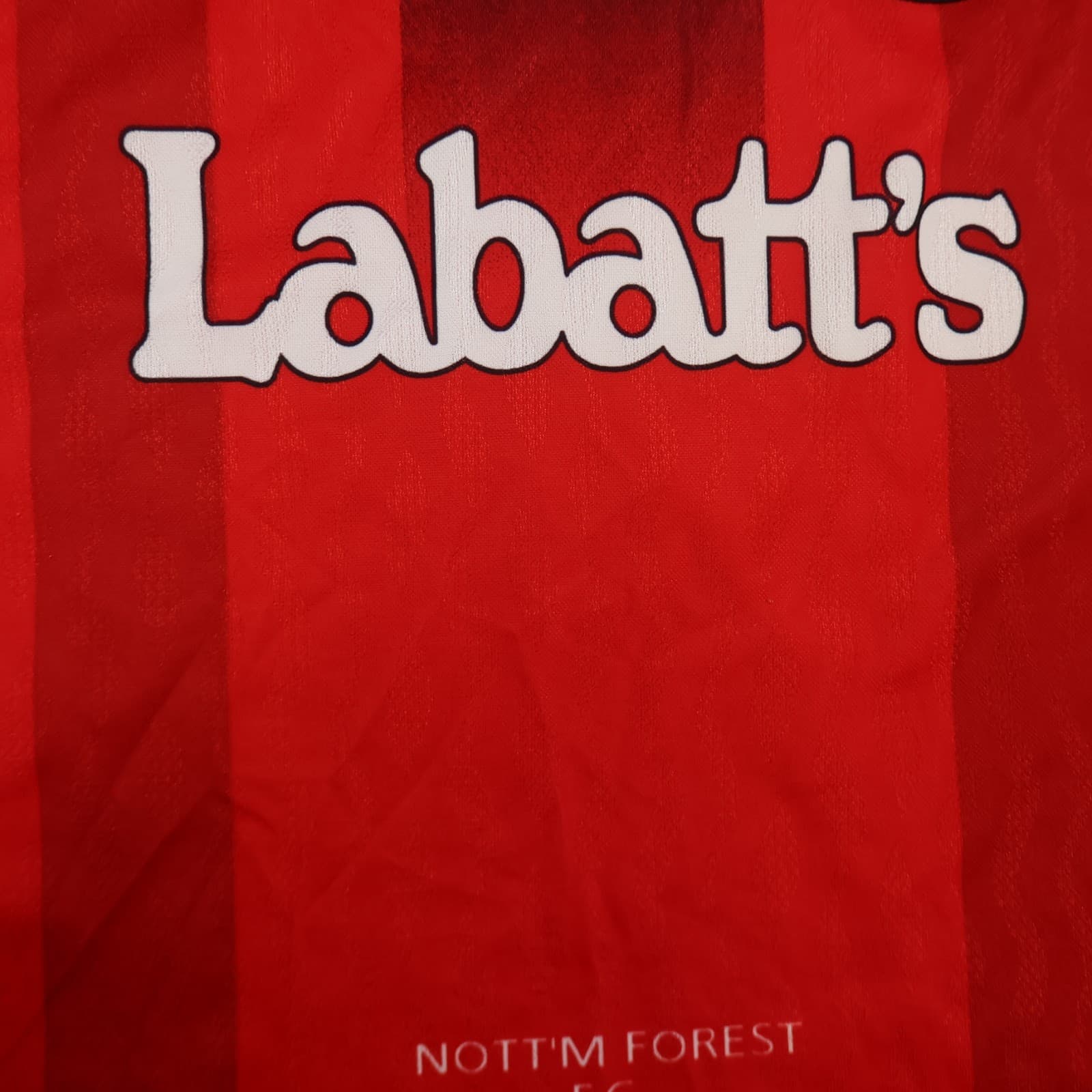 Vintage Nottingham Forest Shirt Large Red Home Kit 1996 1997 Umbro Soccer Jersey photo 7
