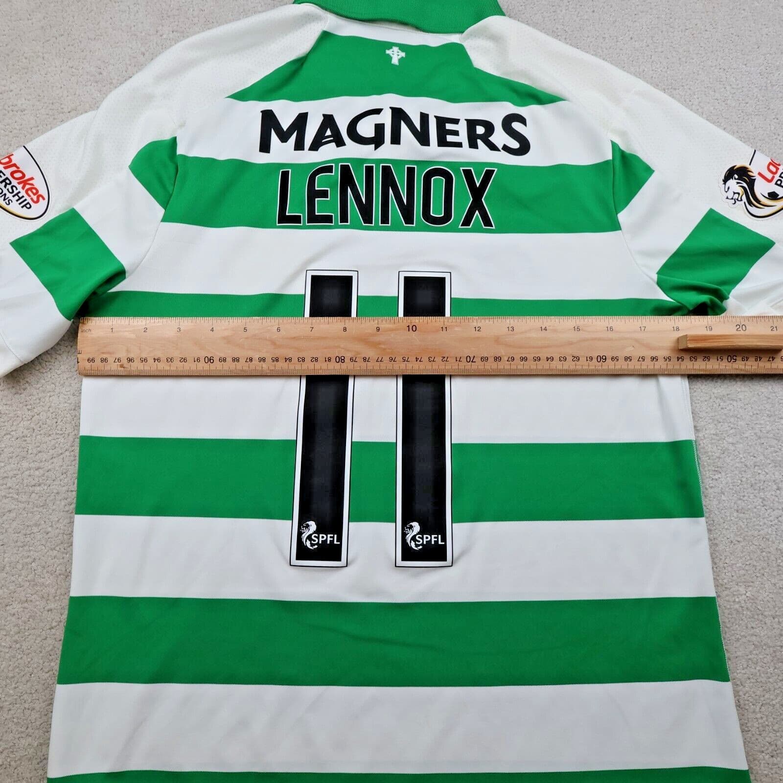 Celtic Football Shirt Large Green Home Kit 2018 2019 New Balance Soccer Jersey photo 10