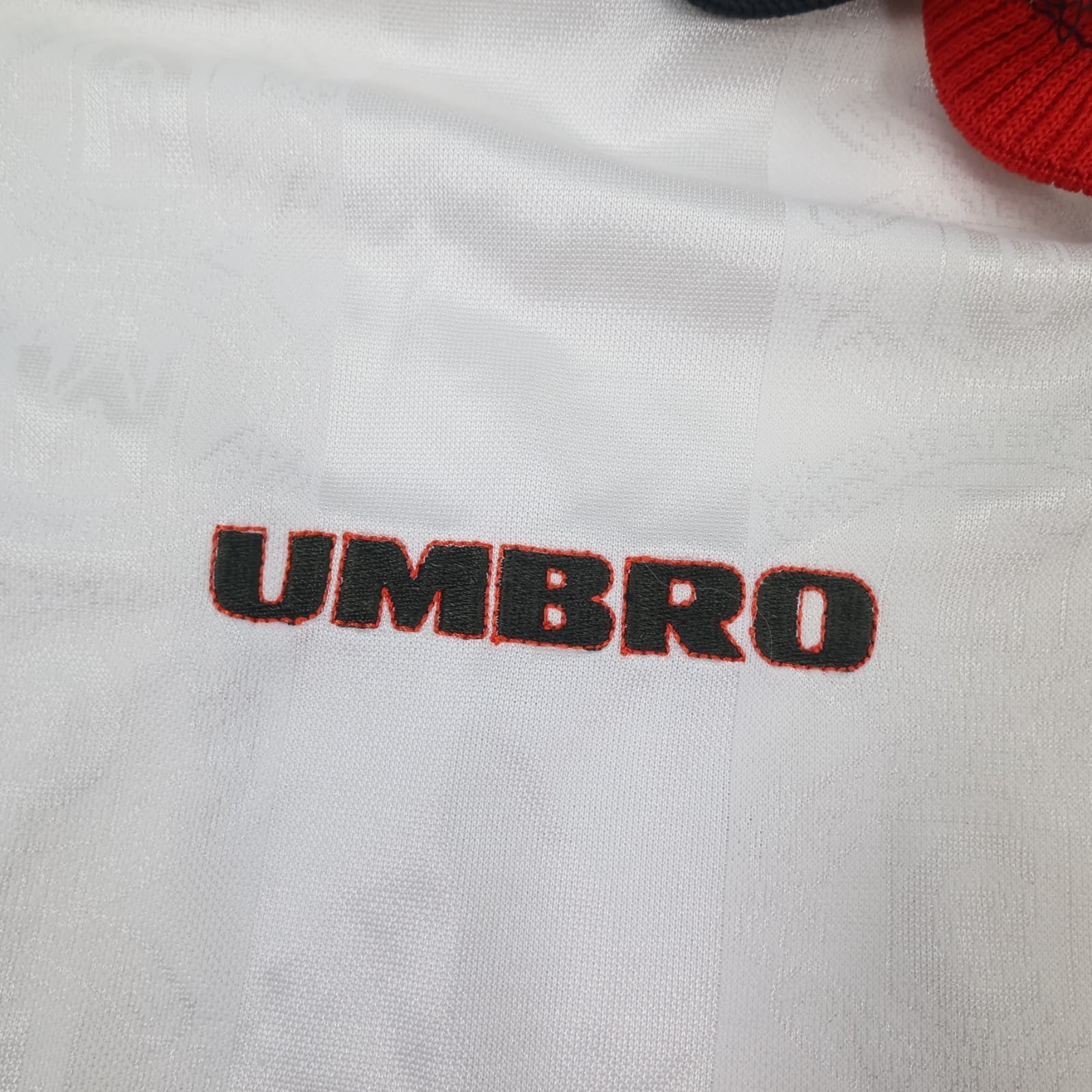 Vintage Manchester United Shirt Kids Large White Away Kit 1997 1999 Umbro Jersey photo 5