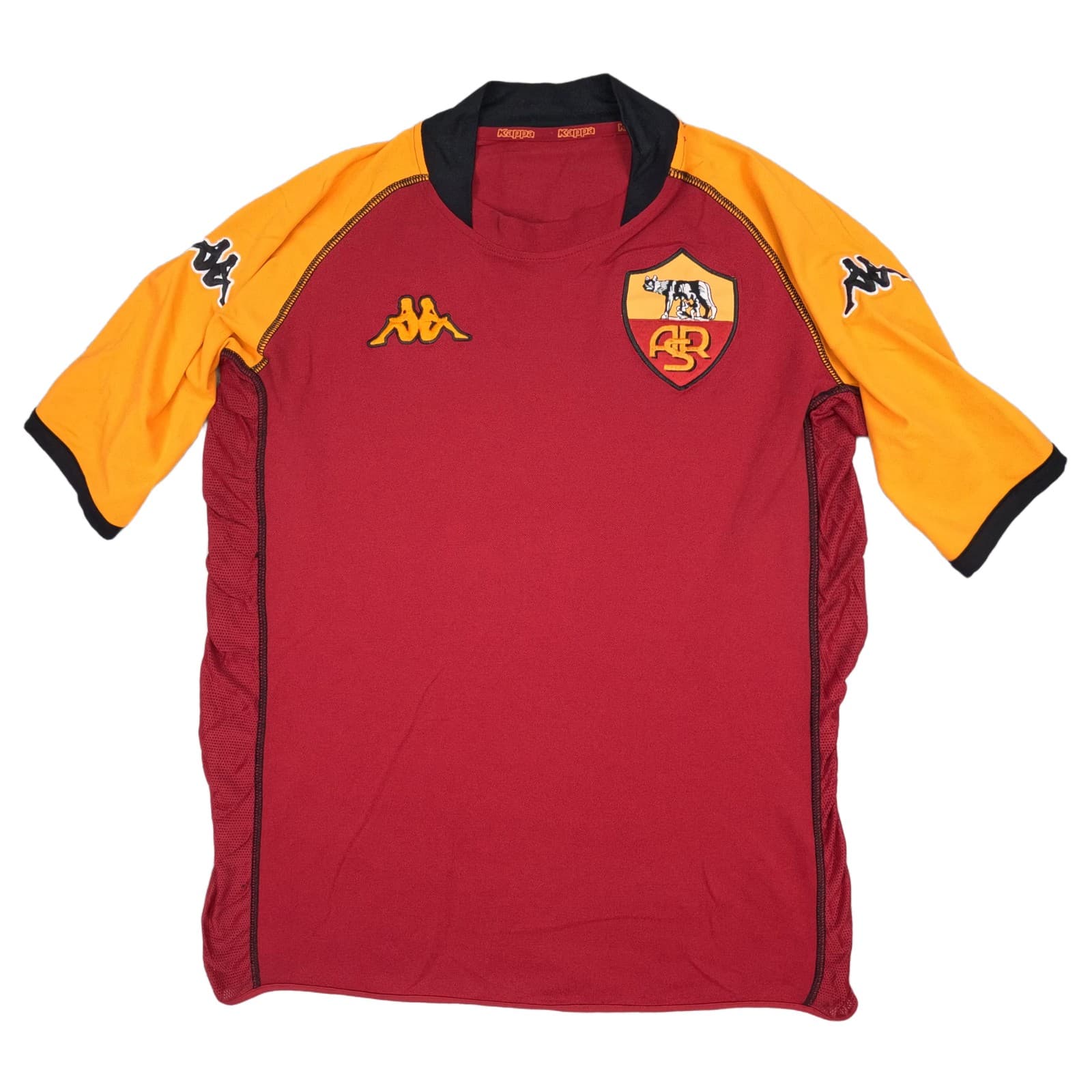 AS Roma Football Shirt Medium Burgundy Home 2002 2003 Kappa Totti 10 Jersey