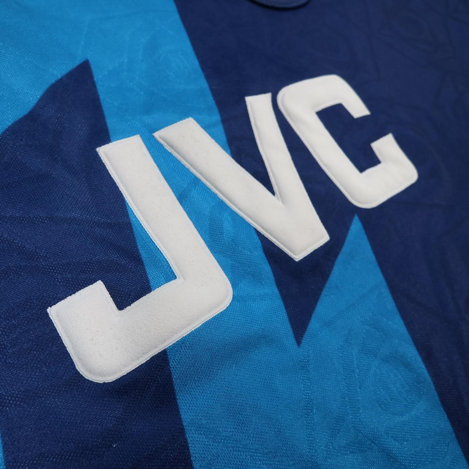 Vintage Arsenal Shirt Mens XL Blue Away 1995 1996 Football Nike JVC Jersey UK photo 5