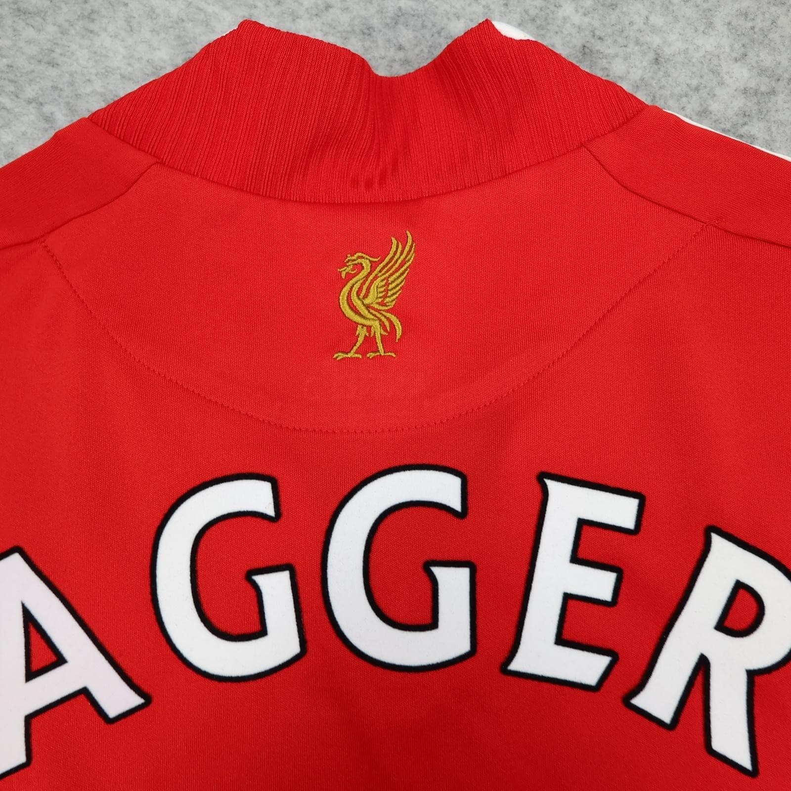Liverpool Shirt Mens Medium Red Home 2008 2010 Football Adidas Agger 5 Jersey photo 4