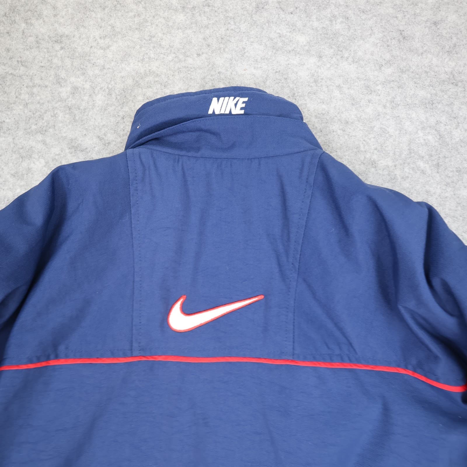 Vintage England Rugby Jacket Extra Large Navy Rain Coat Padded Nike 1998 photo 15