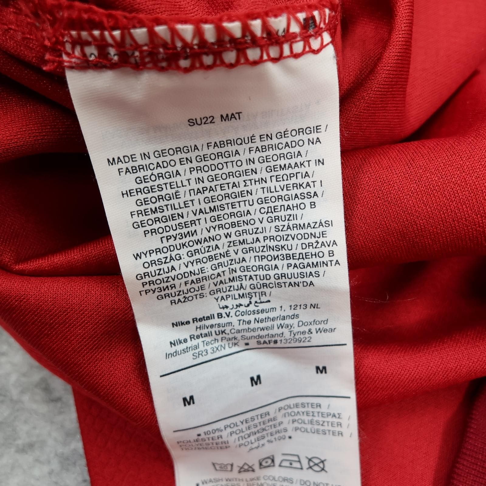 Liverpool Shirt Mens Medium Red Home EPL Football Nike 2022 2023 Jersey LFC photo 11