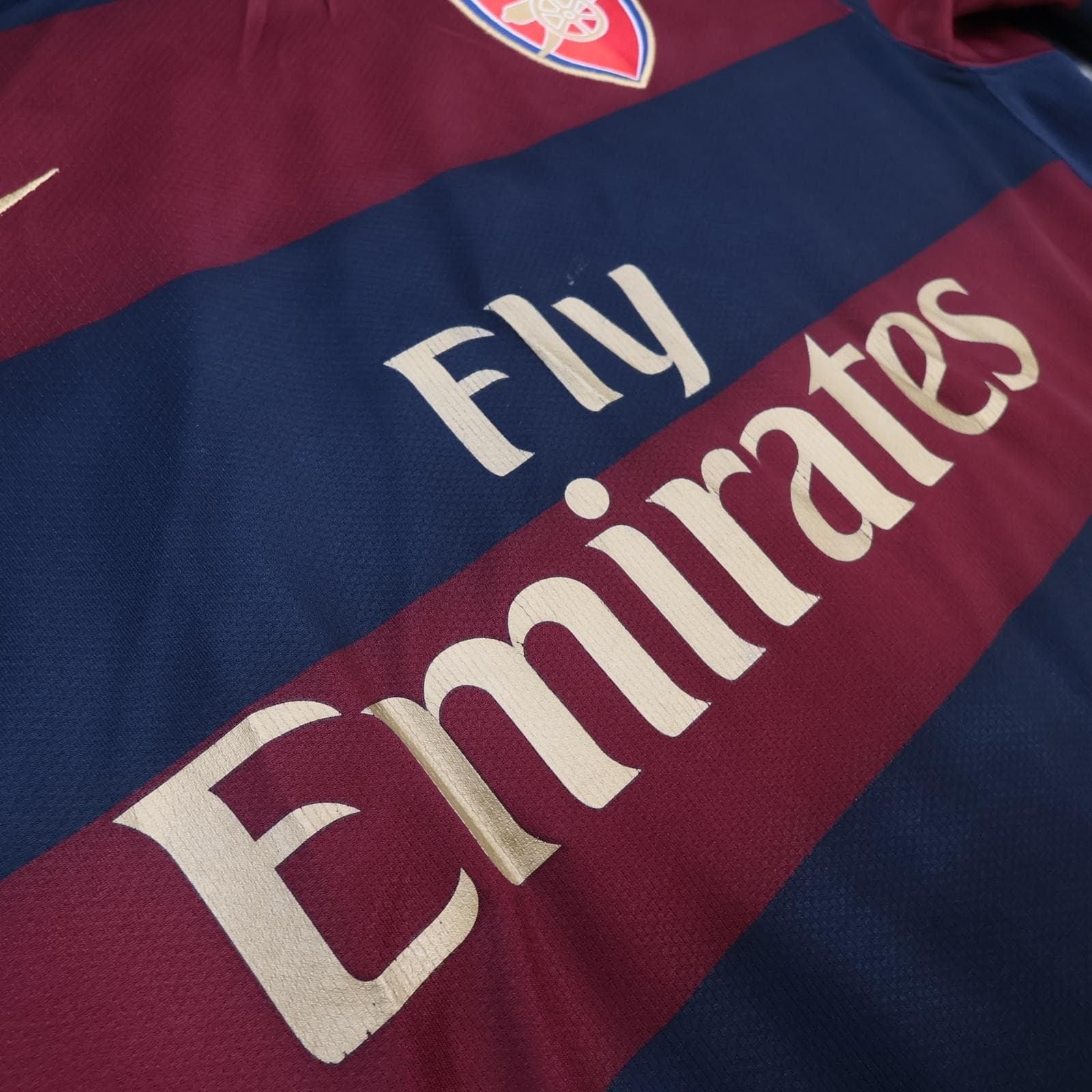 Arsenal Away Shirt Mens Large Blue 2008 2010 EPL Football Nike Fabregas 4 Jersey photo 11