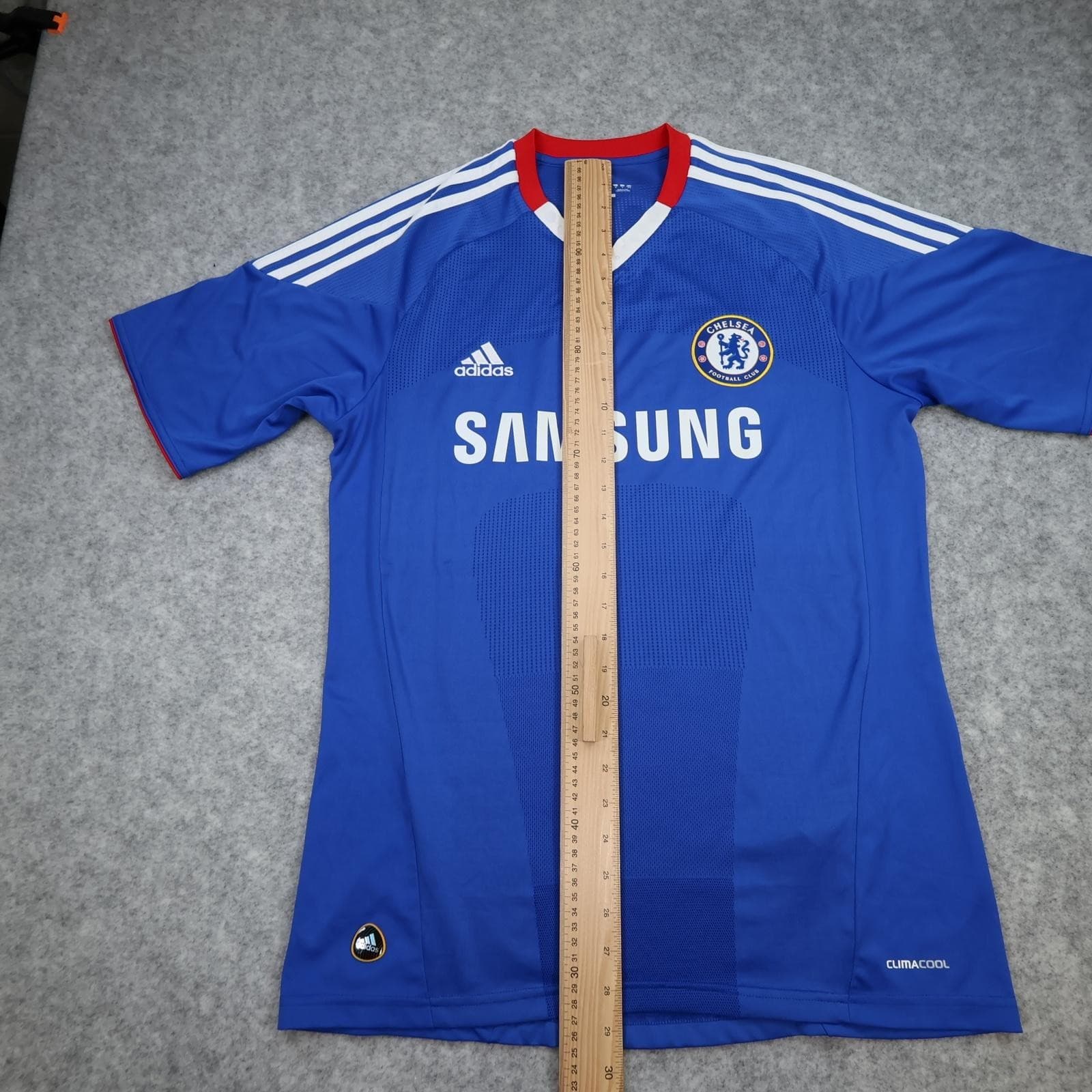 Chelsea Shirt Mens Large Blue Home 2010 2011 Football Adidas Samsung Drogba 11 photo 13