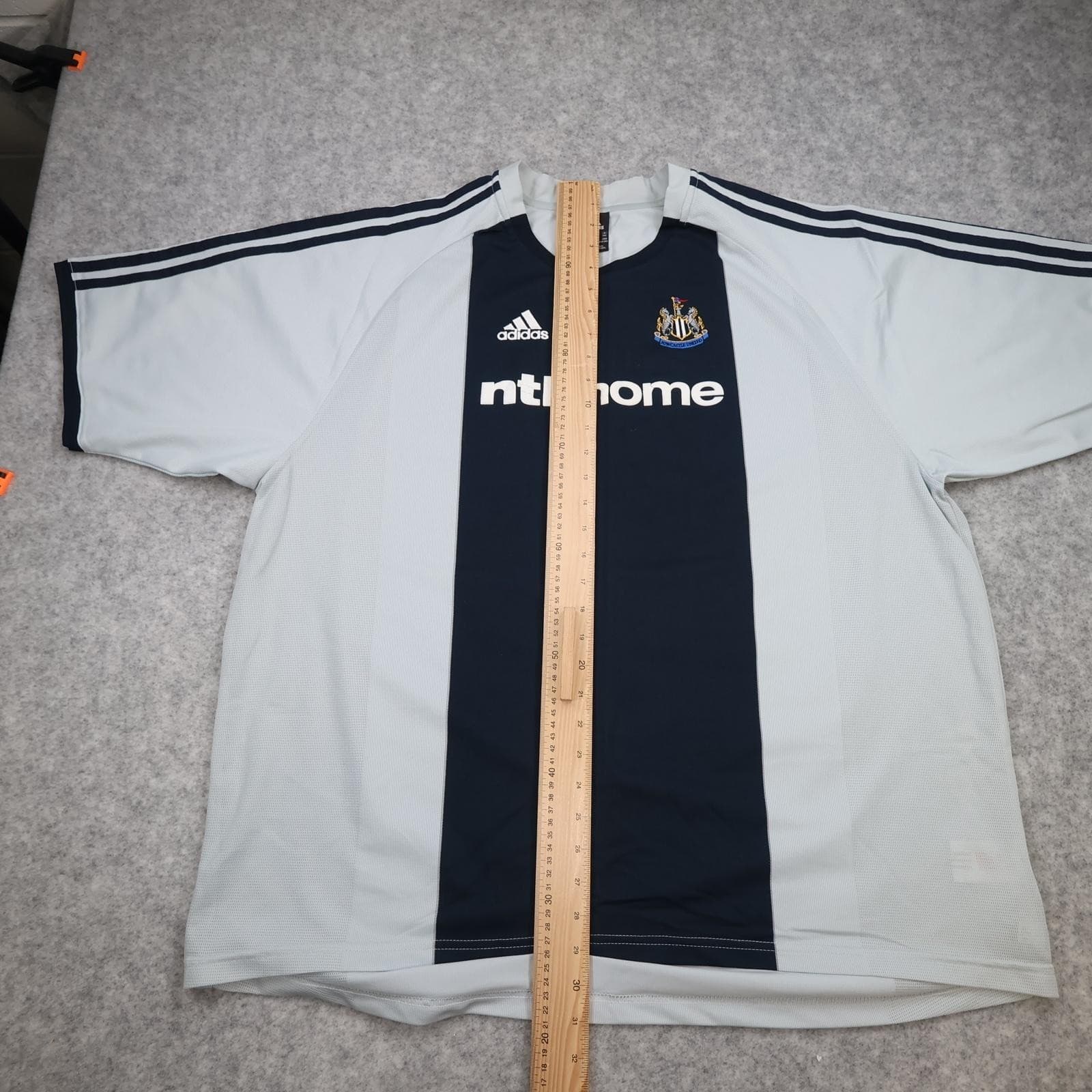 Vintage Newcastle United Shirt Mens 3XL Grey Away 2002 2003 Adidas NTL Jersey photo 14