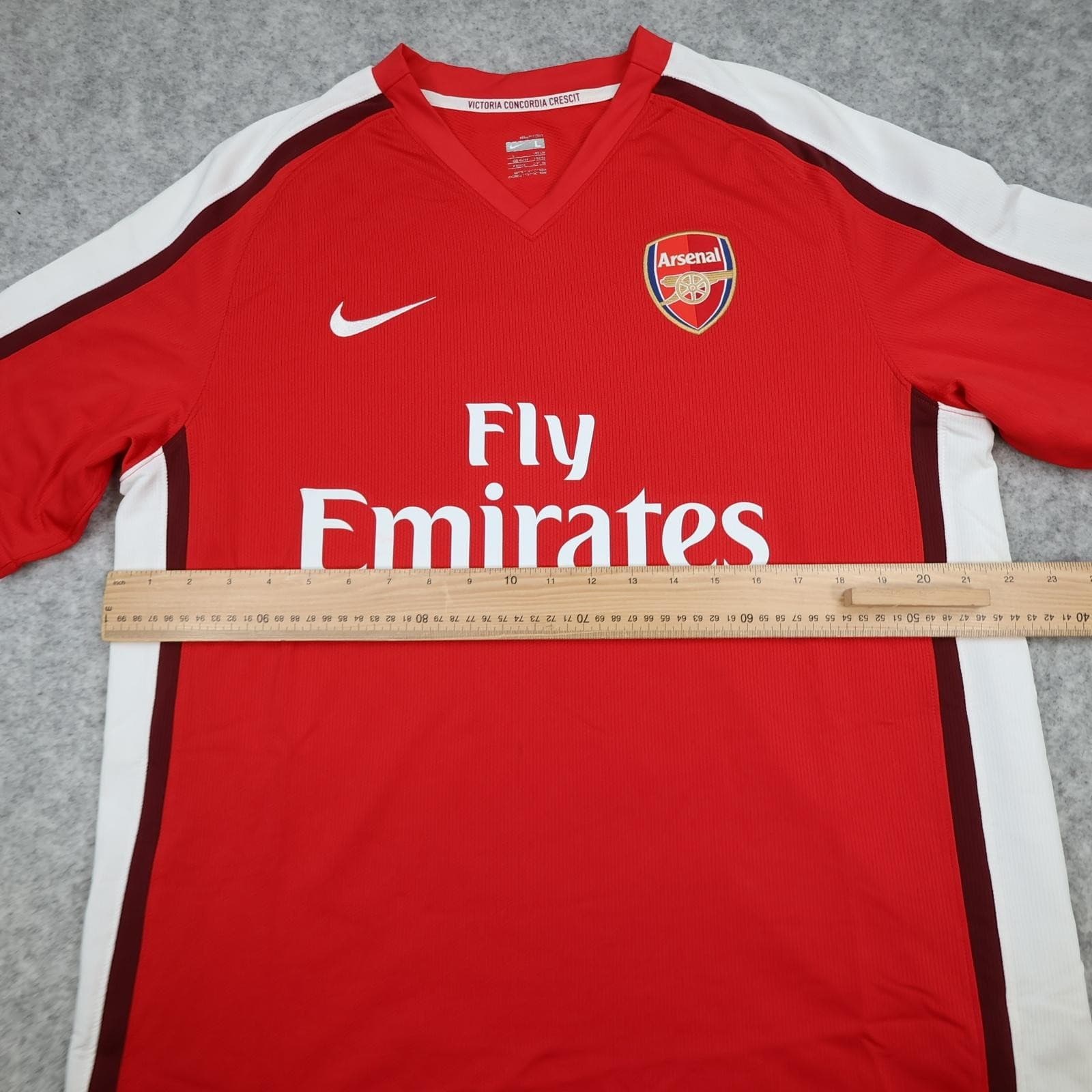Arsenal Shirt Mens Large Red Home EPL 2008 2009 Nike Fly Emirates Rosicky 7 photo 13
