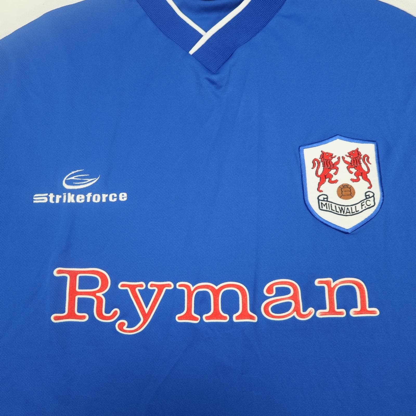 Millwall Shirt Mens 3XL Blue Home 2003 2004 Strikeforce Ryman Soccer Jersey photo 3