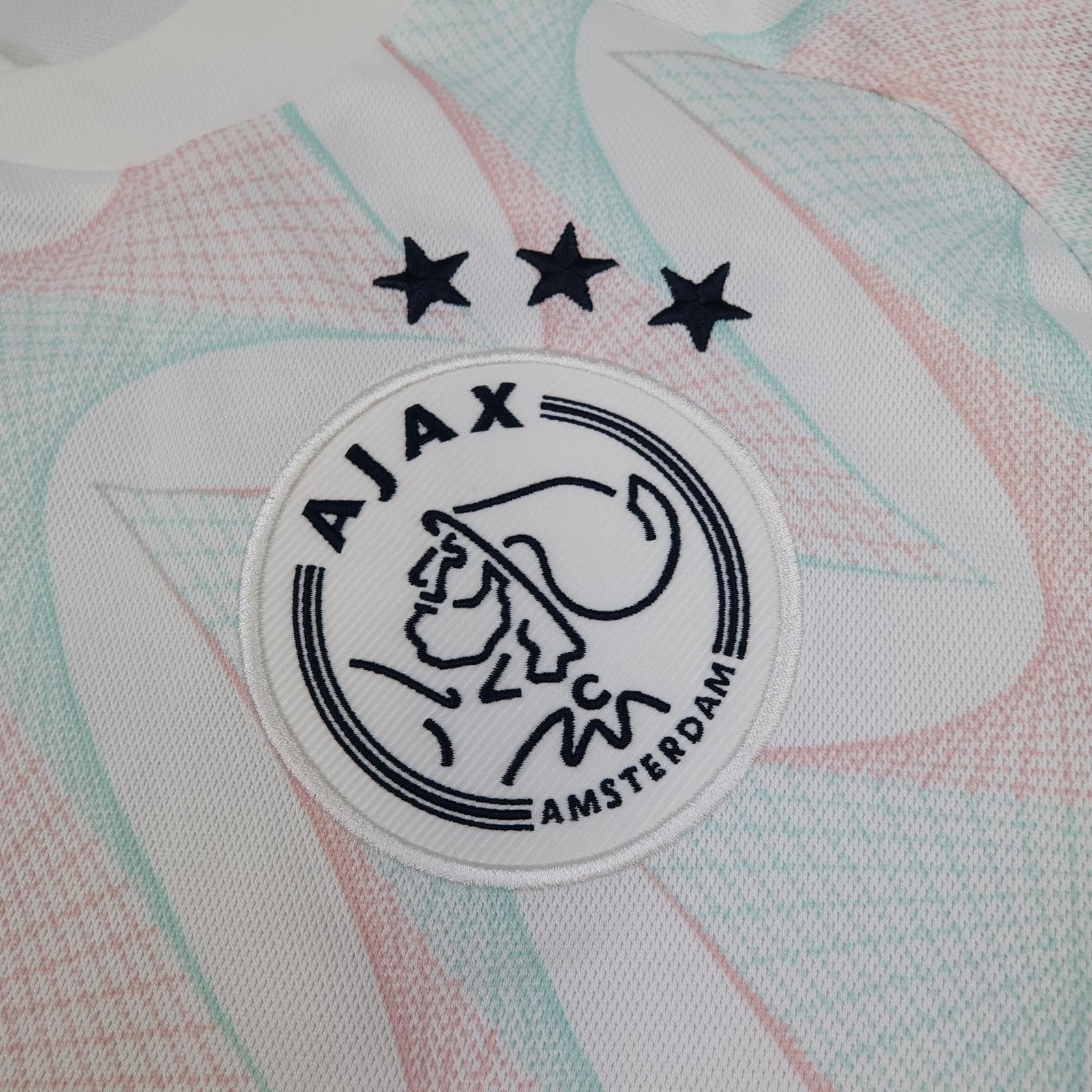 Ajax Shirt Mens Large White Away 2023 2024 Football Adidas Ziggo Soccer Jersey photo 6