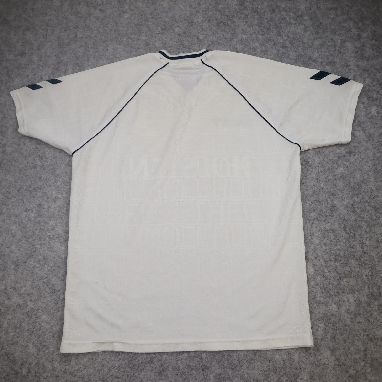 Vintage Tottenham Hotspur Shirt Mens XL White Home 1989 1991 Hummel Holsten photo 2