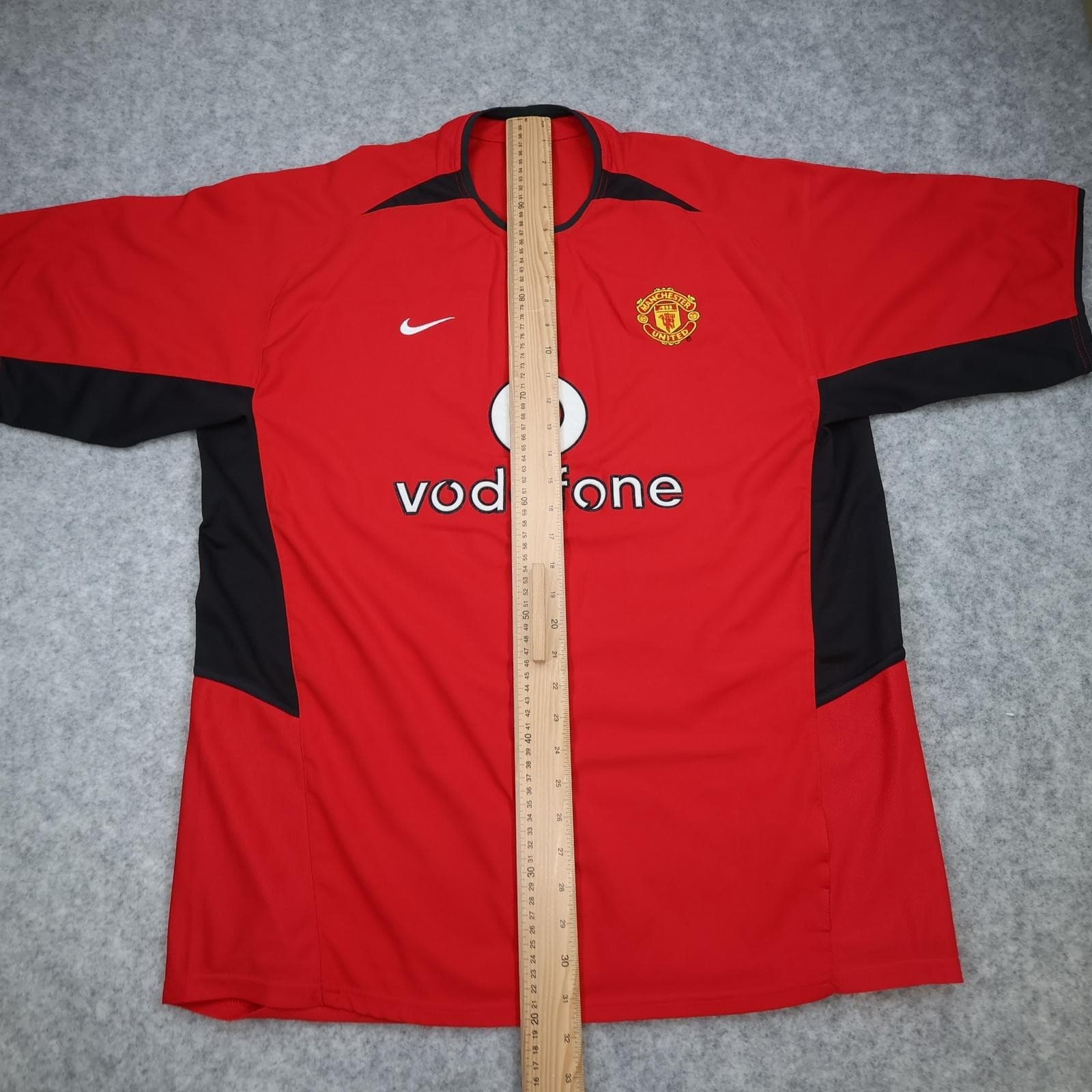 Vintage Manchester United Shirt Mens XL Red Home 2002 2004 EPL Nike Vodafone photo 13