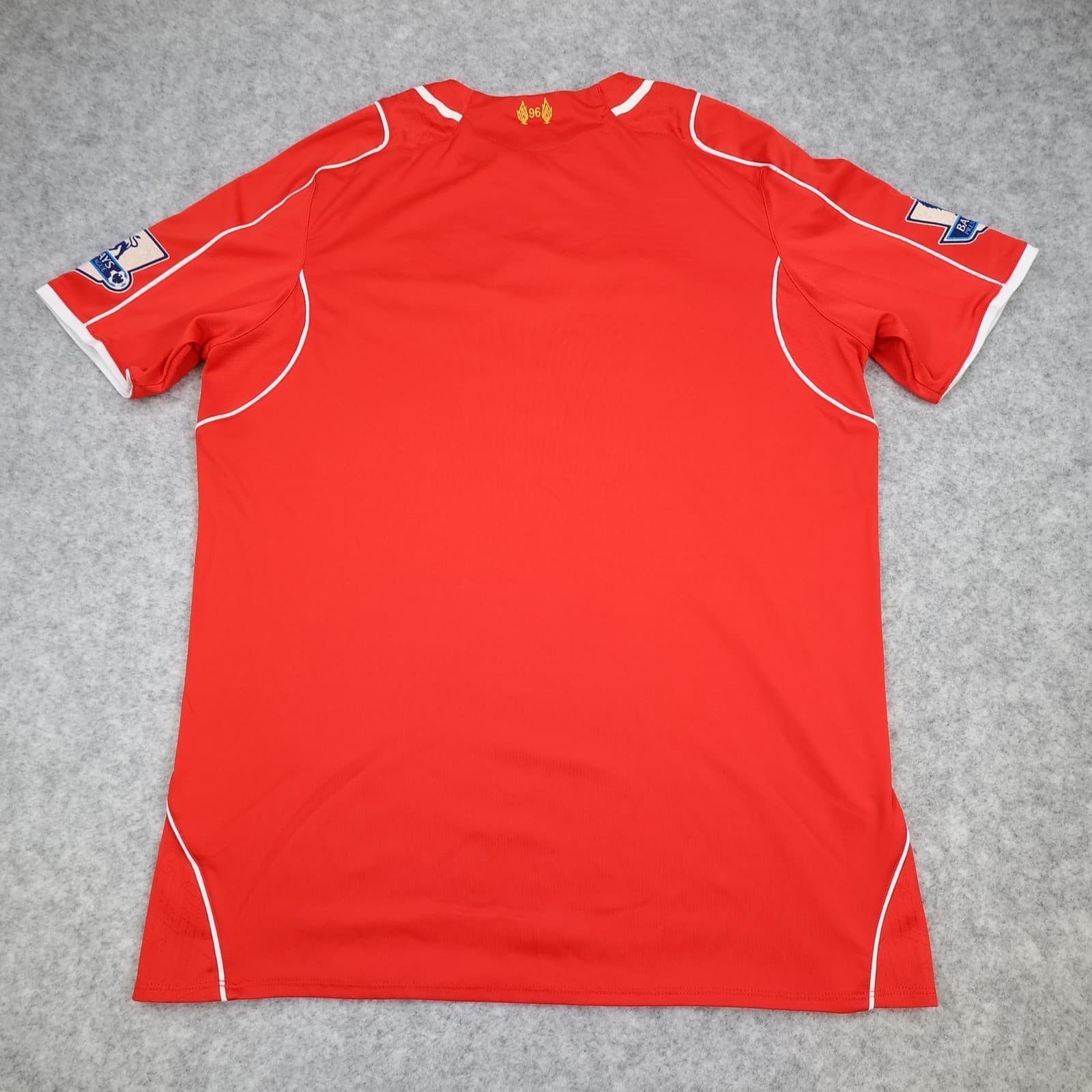 Liverpool Shirt Mens Large Red Home 2014 2015 Football Warrior Soccer Jersey photo 2