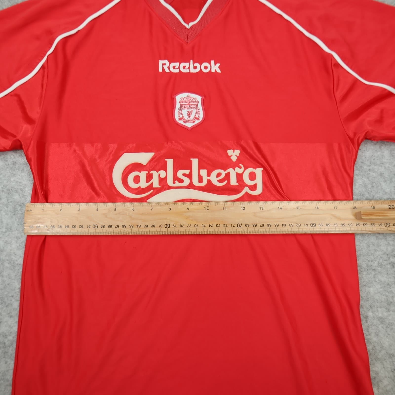Vintage Liverpool Shirt Small Red Home Kit 2000 2002 Reebok 40 42 Jersey photo 11