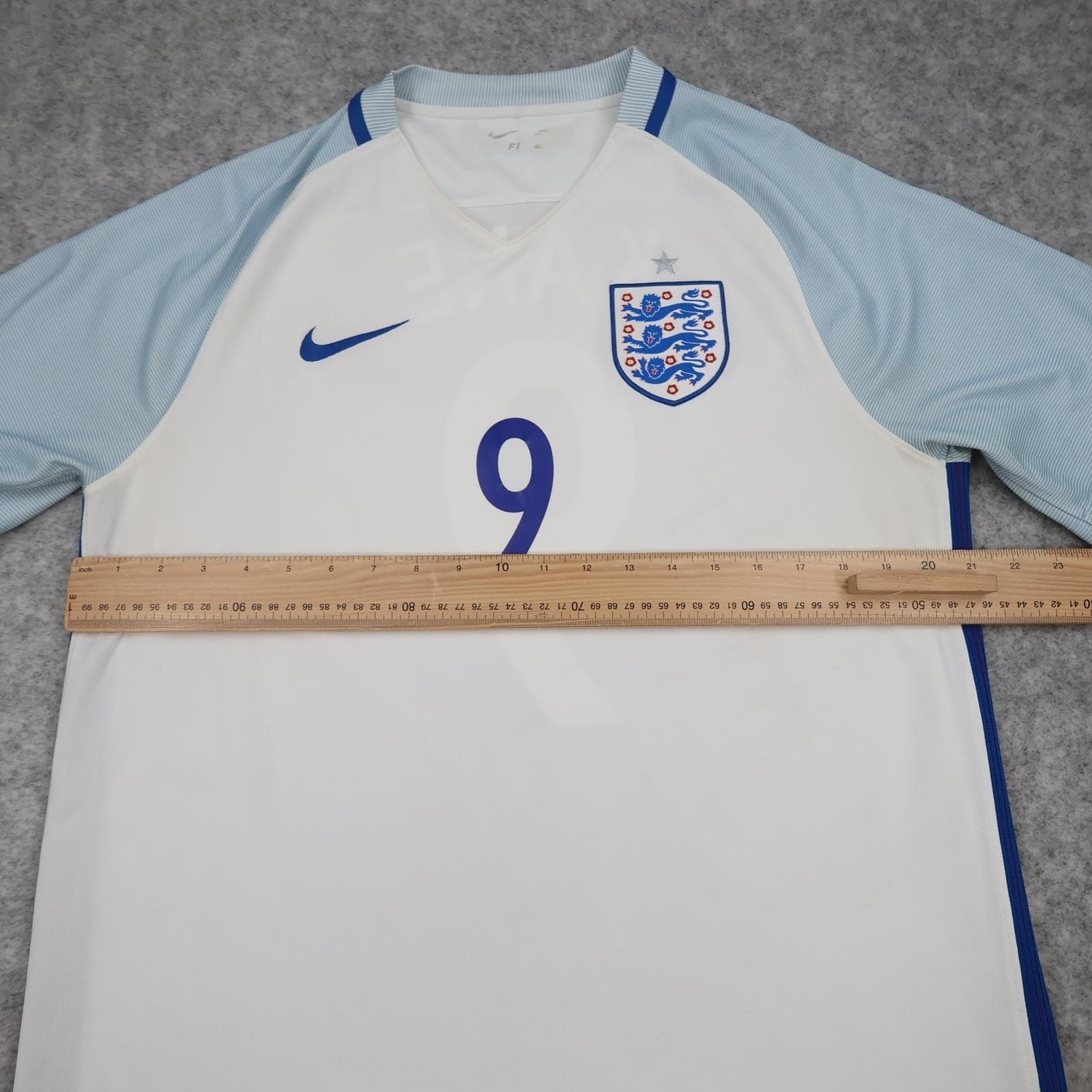 England Home Shirt Mens Large White 2016 2017 Football Nike Dri Fit Kane 9 photo 13