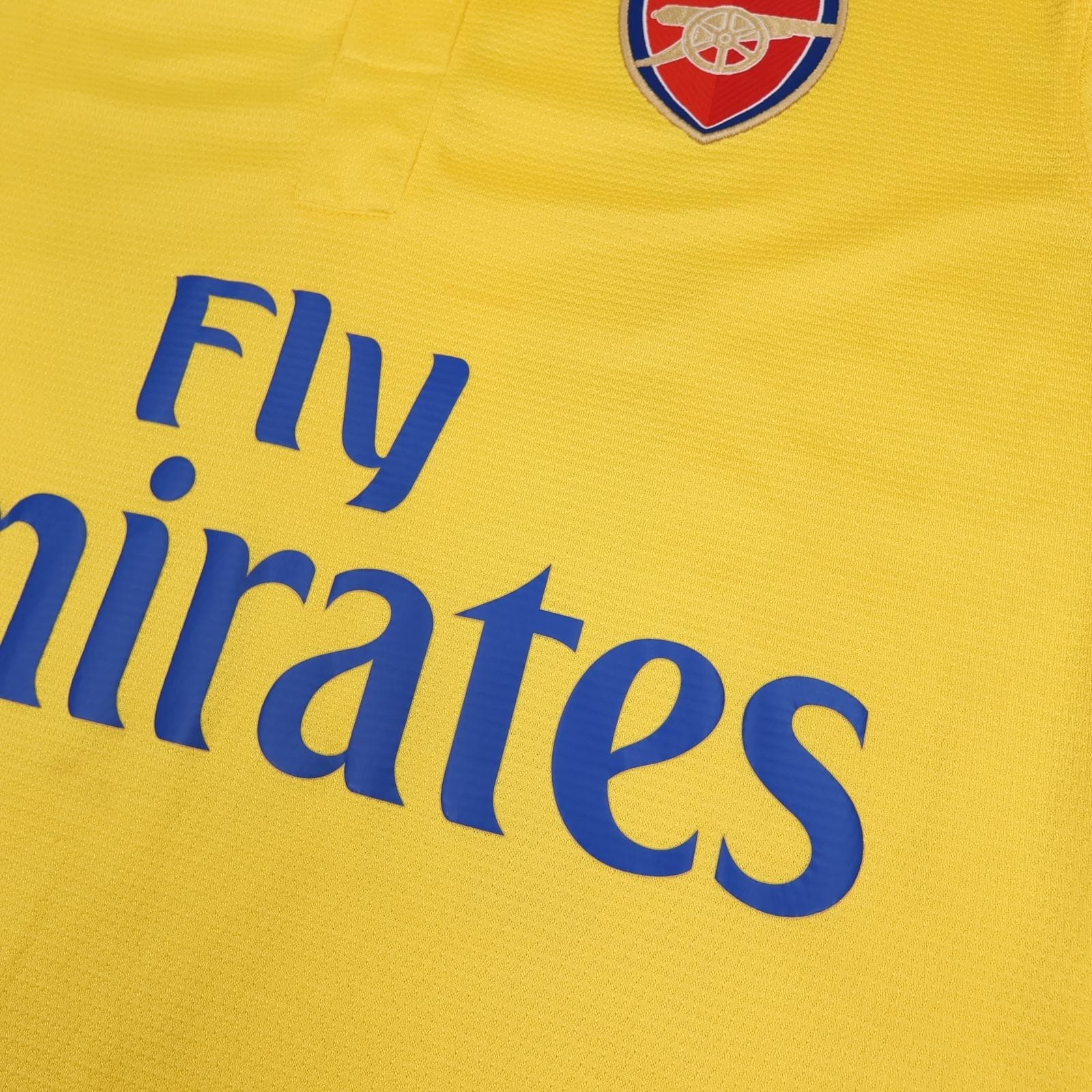 Arsenal Away Shirt Mens Small Yellow 2013 2014 EPL Nike Soccer Jersey Giroud 12 photo 5