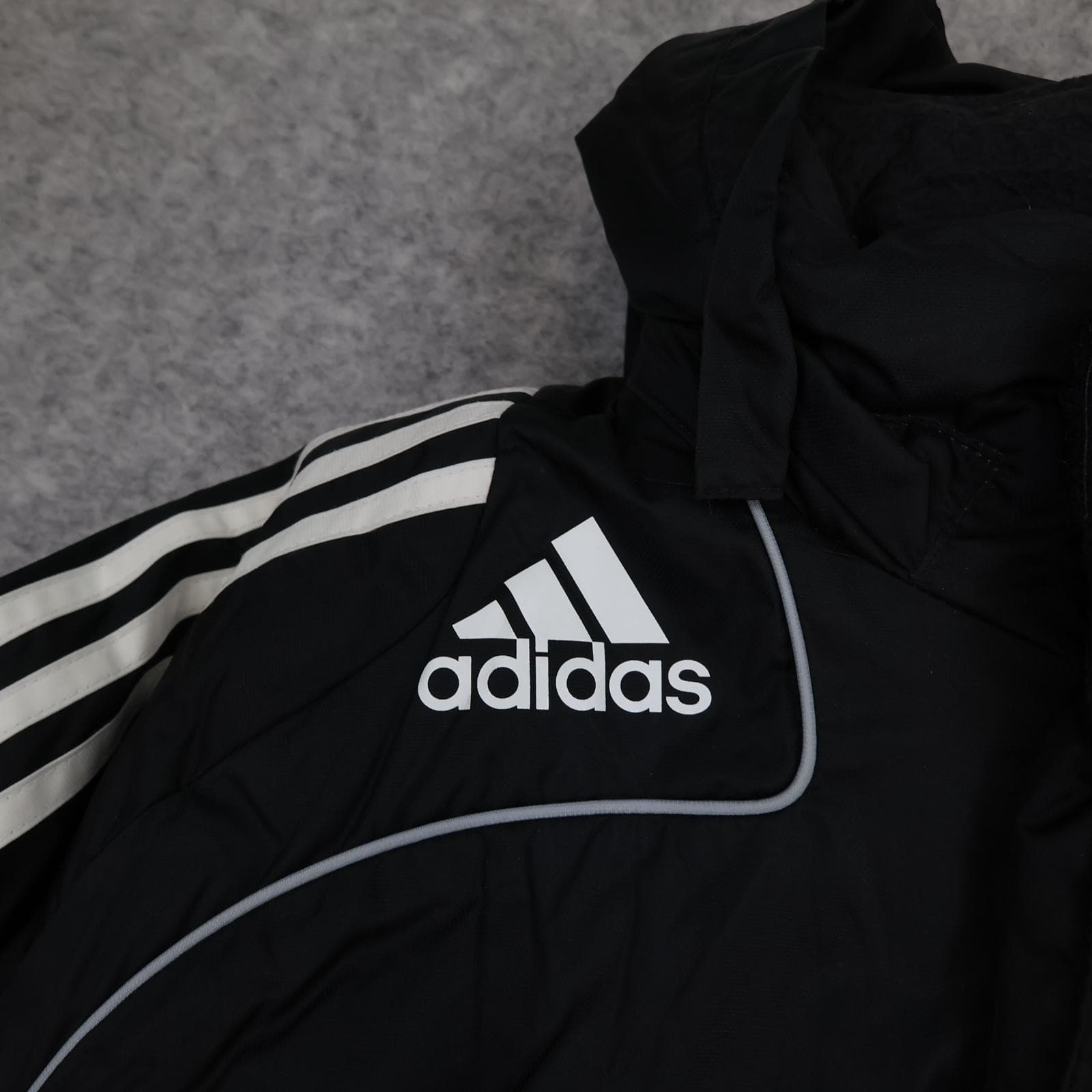 Newcastle United Jacket Youth XL Black EPL Football Adidas Northern Rock Hooded photo 4