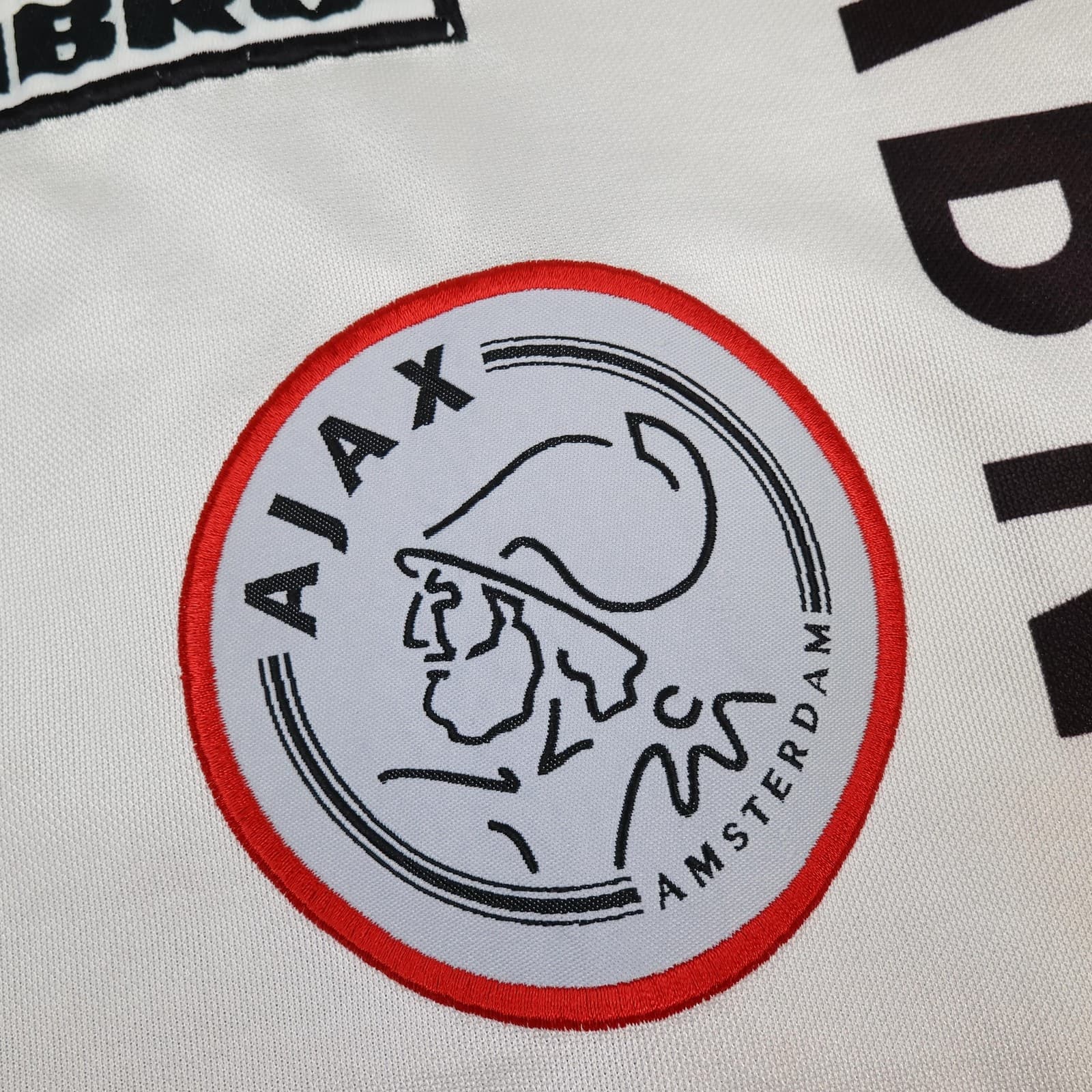 Vintage Ajax Shirt Mens XL Black White 1998 1999 Umbro ABN AMRO 90s Jersey photo 4