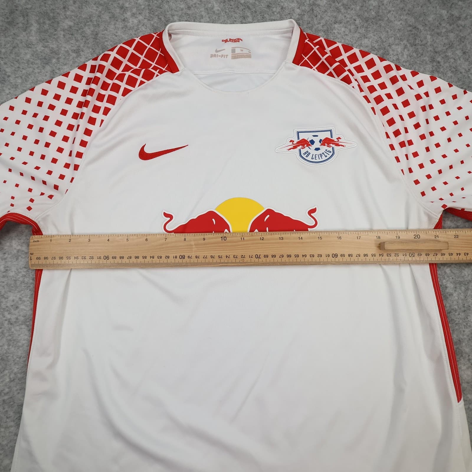 RB Leipzig Shirt Mens XL White Home 2017 2018 Nike Dri Fit Soccer Jersey photo 11