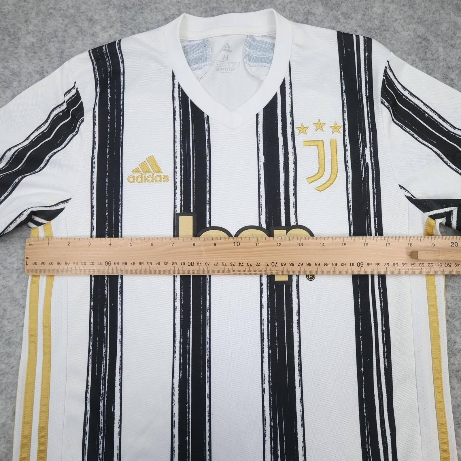 Juventus Shirt Mens Medium White Home 2020 2021 Football Adidas Jeep AEROREADY photo 10