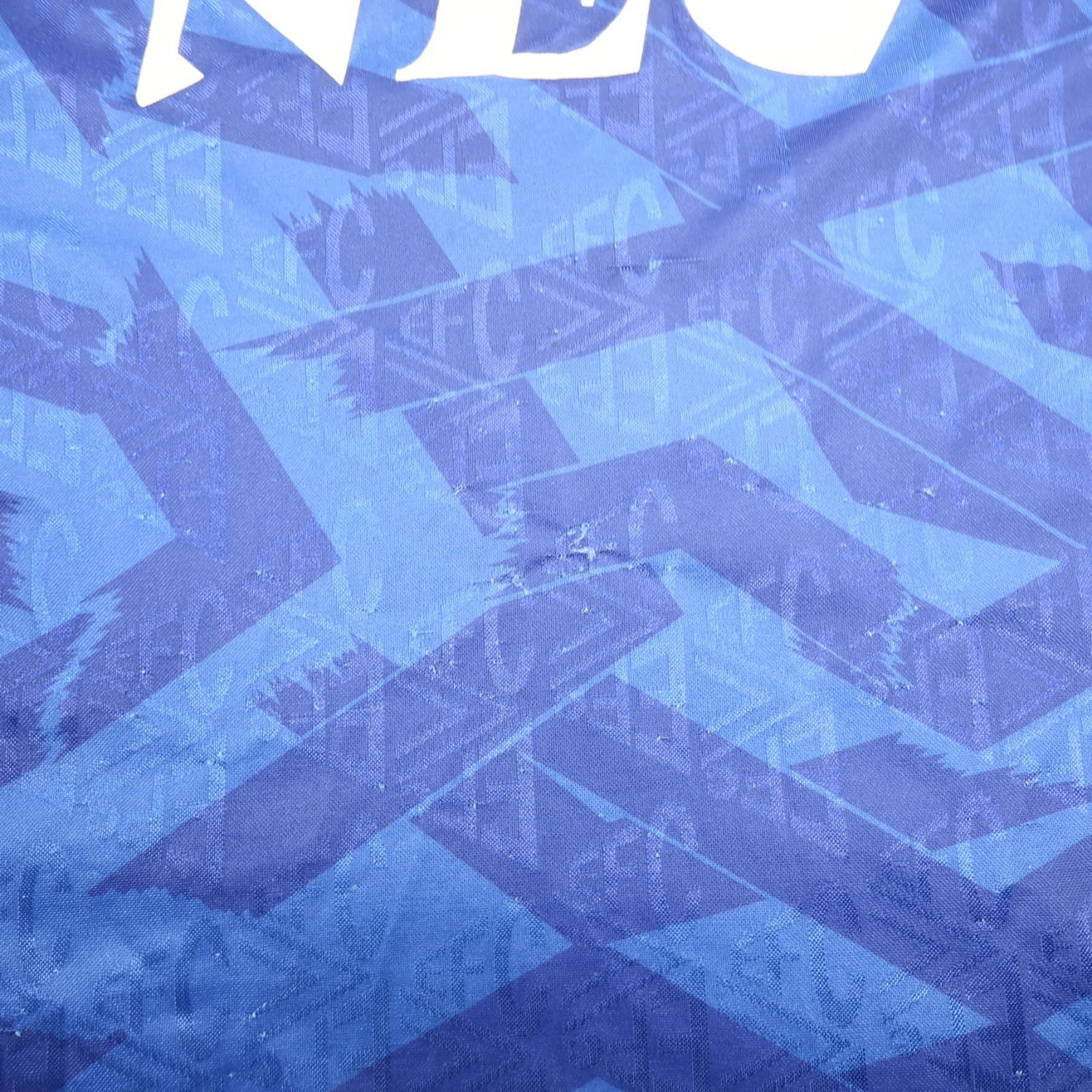 Vintage Everton Shirt Large Blue Home Kit 1991 1993 Umbro Soccer Jersey NEC photo 11