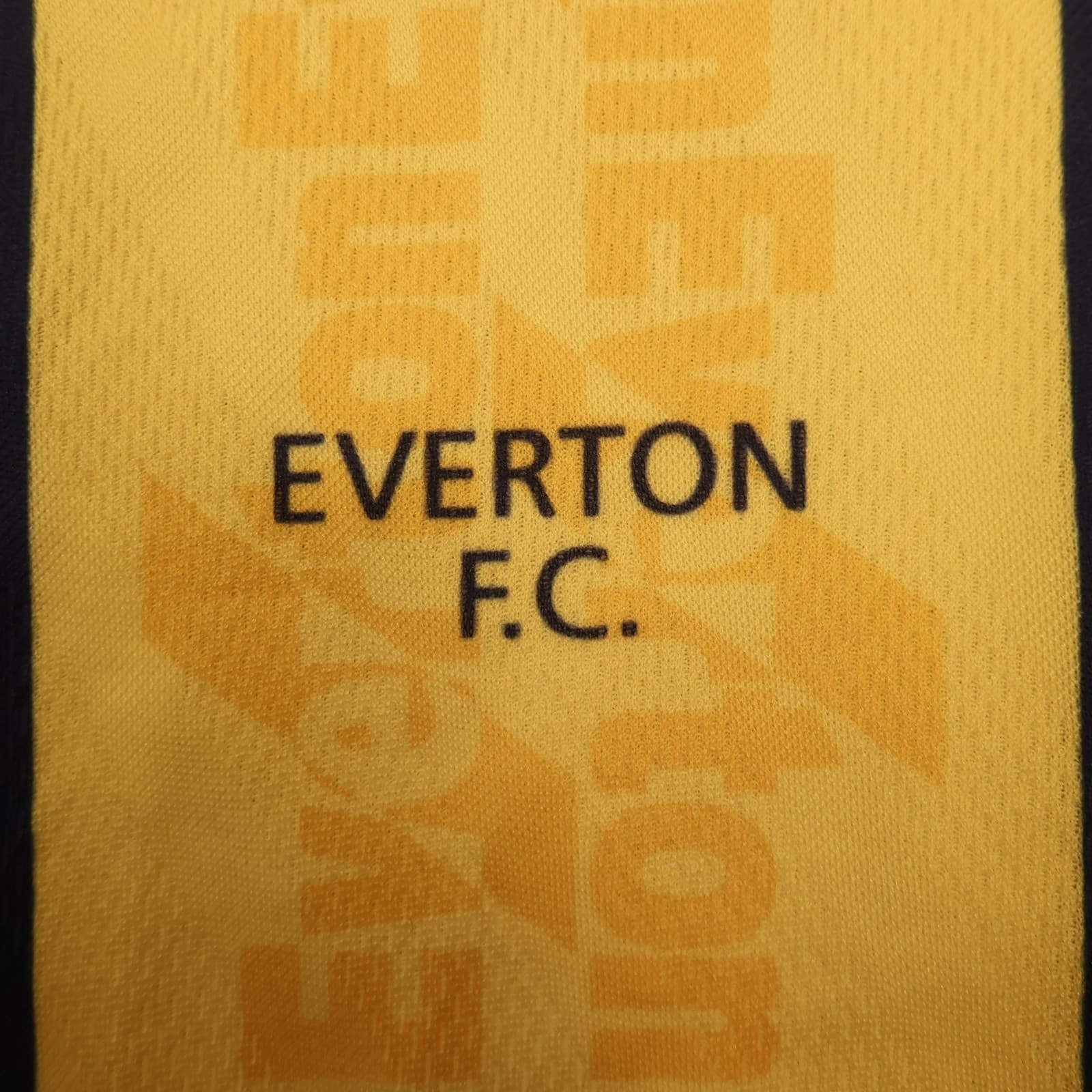Vintage Everton Shirt Medium Yellow Away Kit 1996 1998 Away Soccer Jersey Danka photo 4