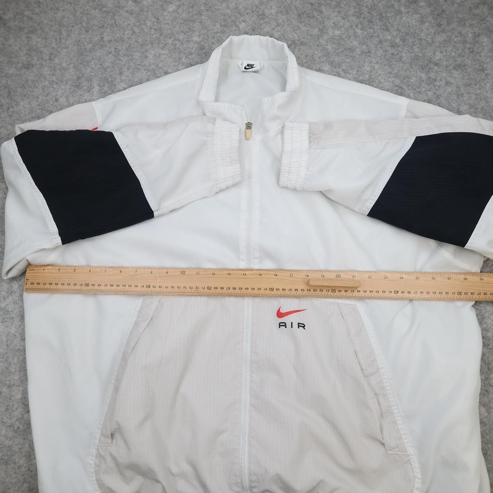 Nike Air Jacket Mens 2XL White Colourblock Full Zip Windbreaker FN7864-121 photo 7