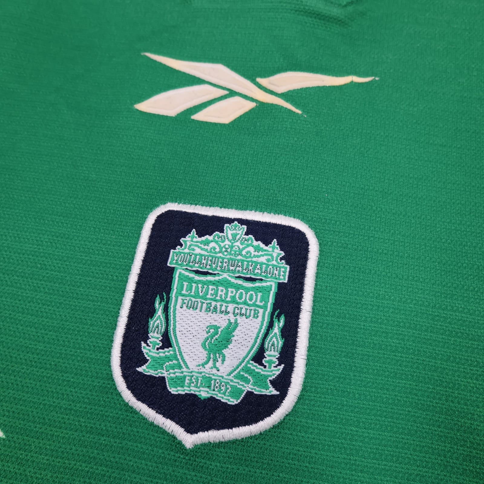 Vintage Liverpool Away Shirt Mens Large Green 1999 2000 Reebok Owen 10 Jersey photo 6