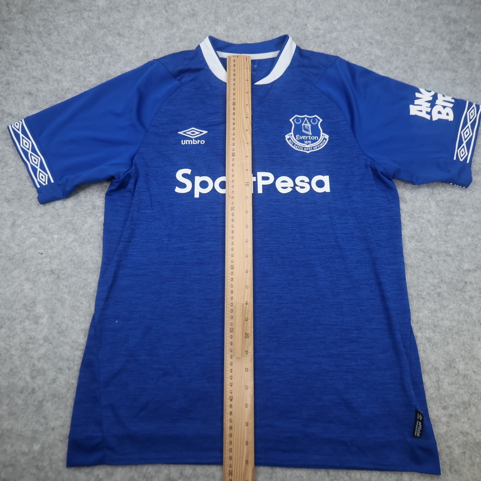 Everton Shirt Large Blue Home Kit 2018 2019 Umbro Soccer Jersey photo 12