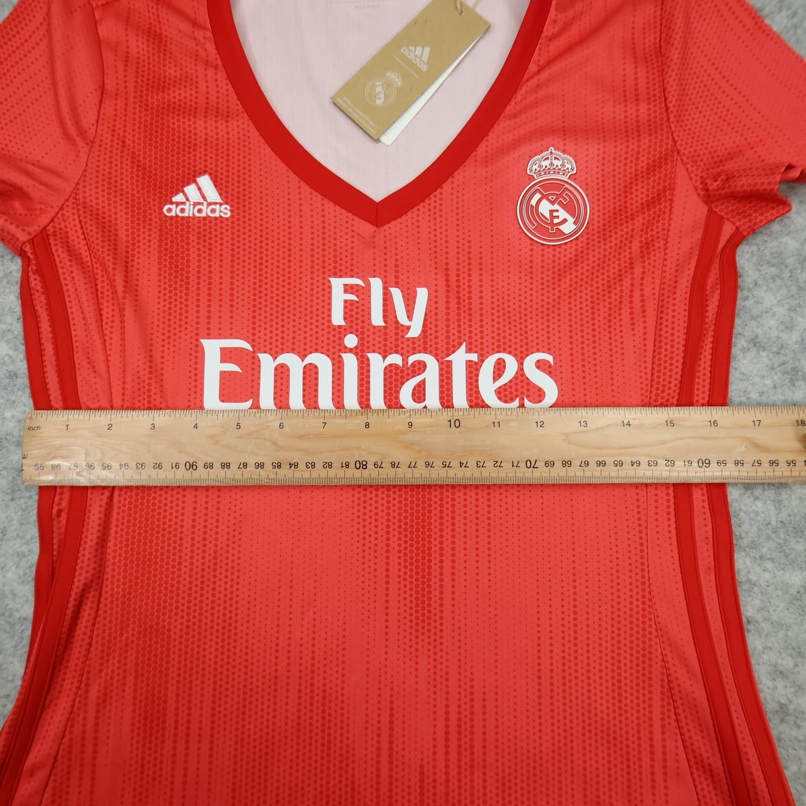 Real Madrid Shirt Medium Pink Third Kit 2018 2019 Adidas Jersey Womens Ladies photo 10