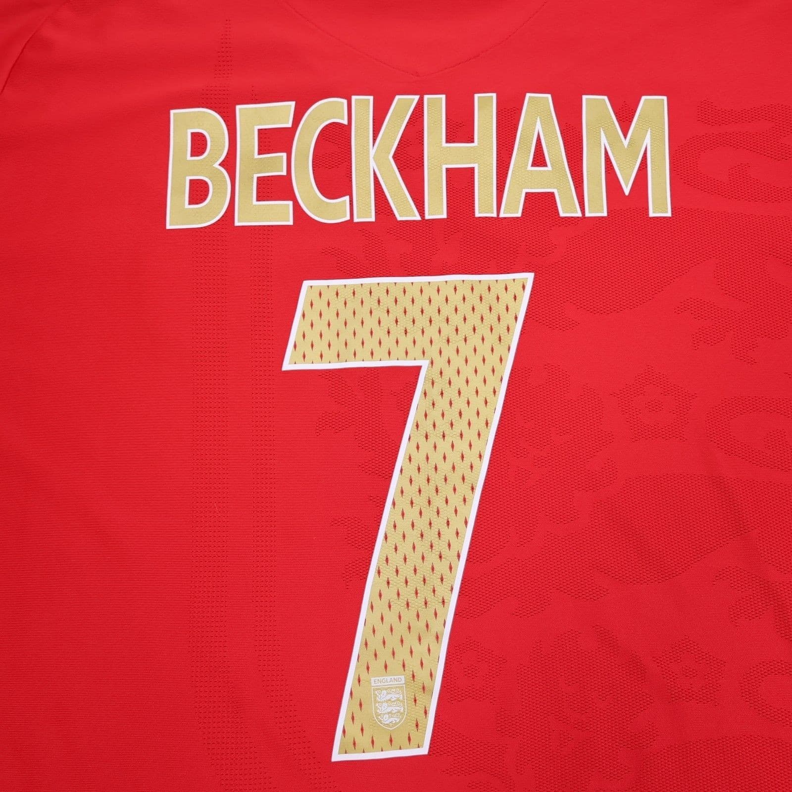 England Football Shirt 2XL Red Away Kit 2006 2007 2008 Umbro David Beckham 7 photo 14