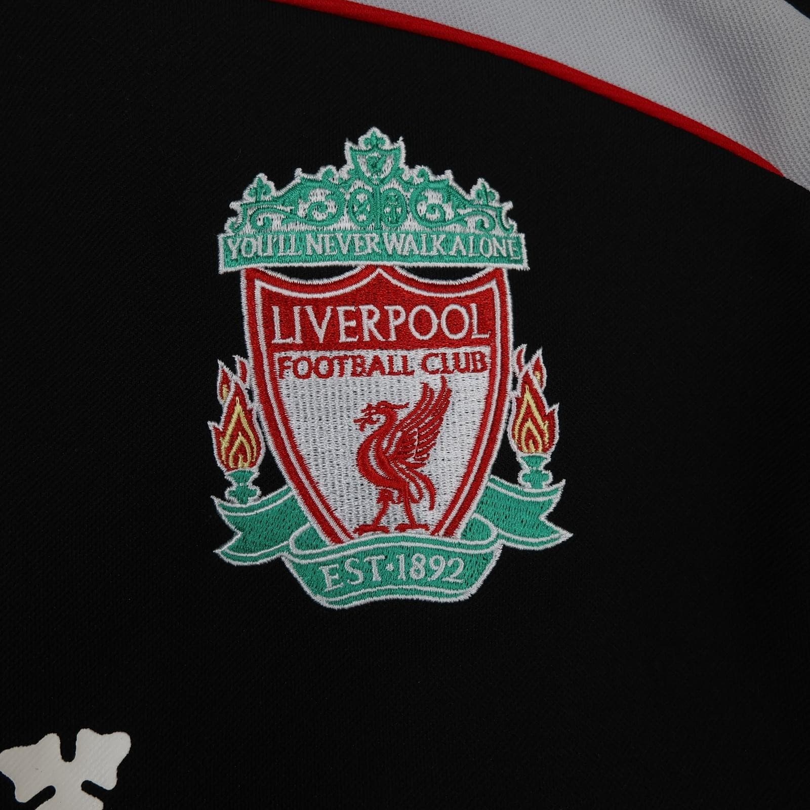 Liverpool Drill Top Mens Large Black Training Adidas Carlsberg 2008 2009 photo 3