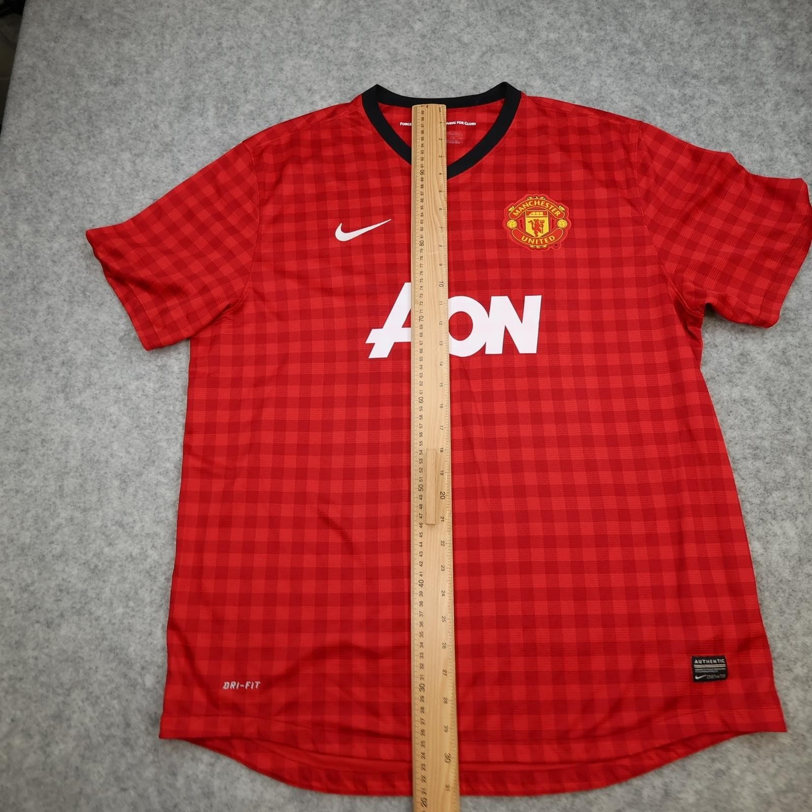 Manchester United Shirt Mens 2XL Red Home 2012 2013 EPL Football Nike Vidic 15 photo 16