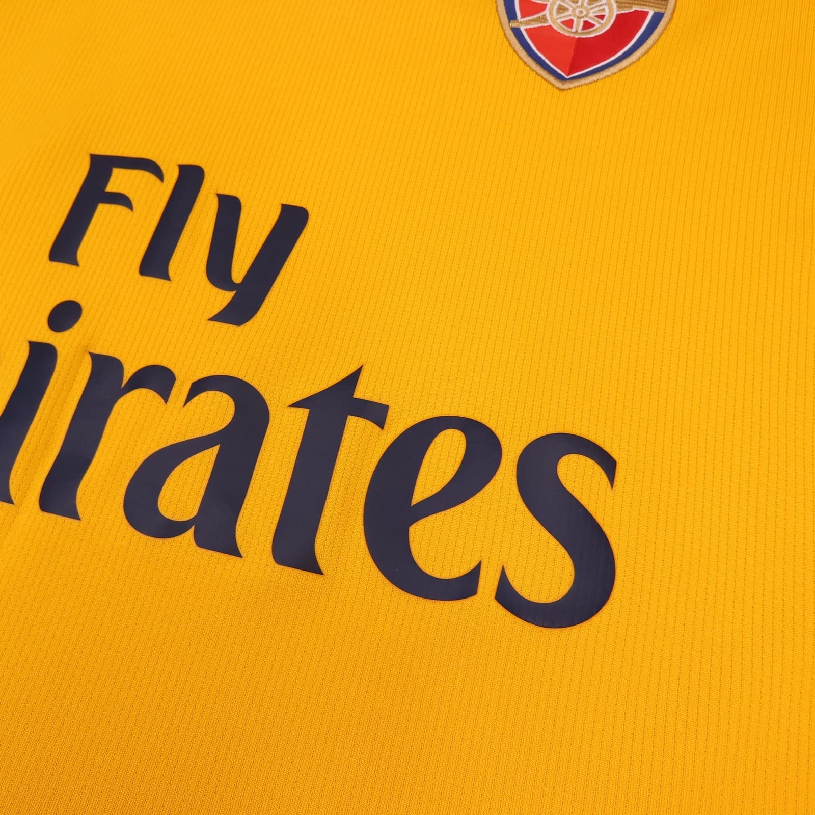 Arsenal Away Shirt Mens XL Yellow 2008 2009 Nike Rosicky 7 Soccer Jersey photo 5