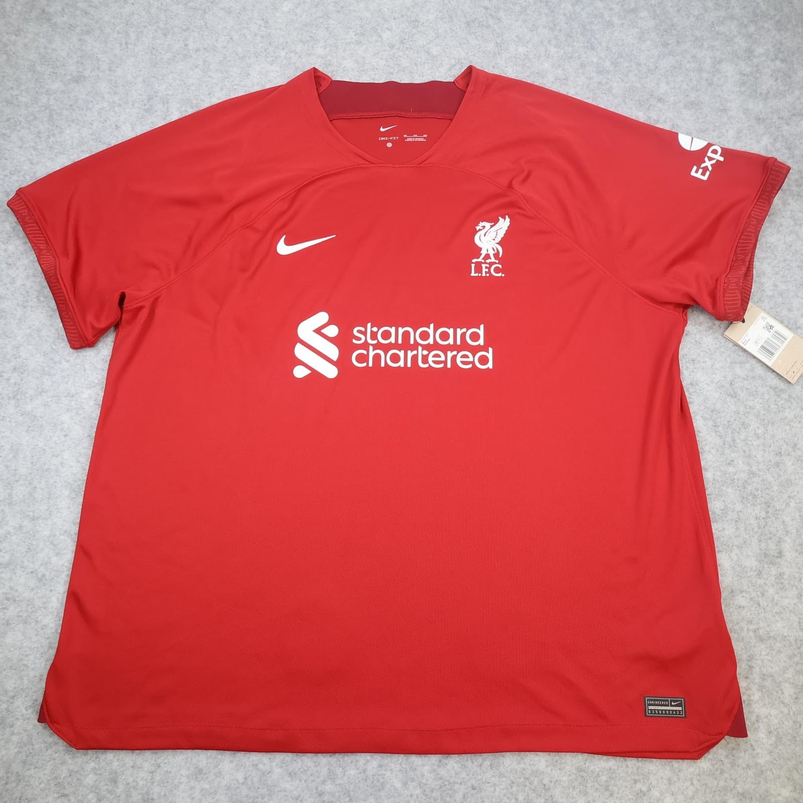 Liverpool Shirt Mens 3XL Red Home 2022 2023 Football Nike Dad 22 Soccer Jersey photo 2