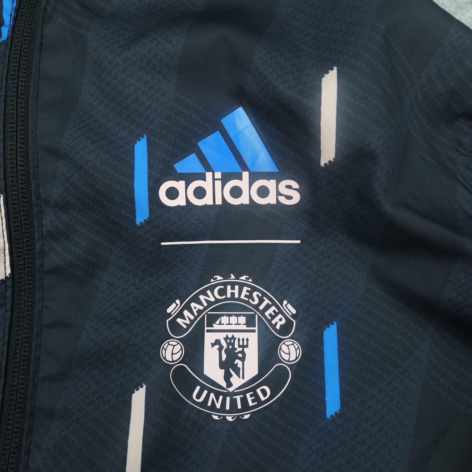 Manchester United Jacket 13-14 Years 164 Black Tracksuit Reversible Adidas Kids photo 13